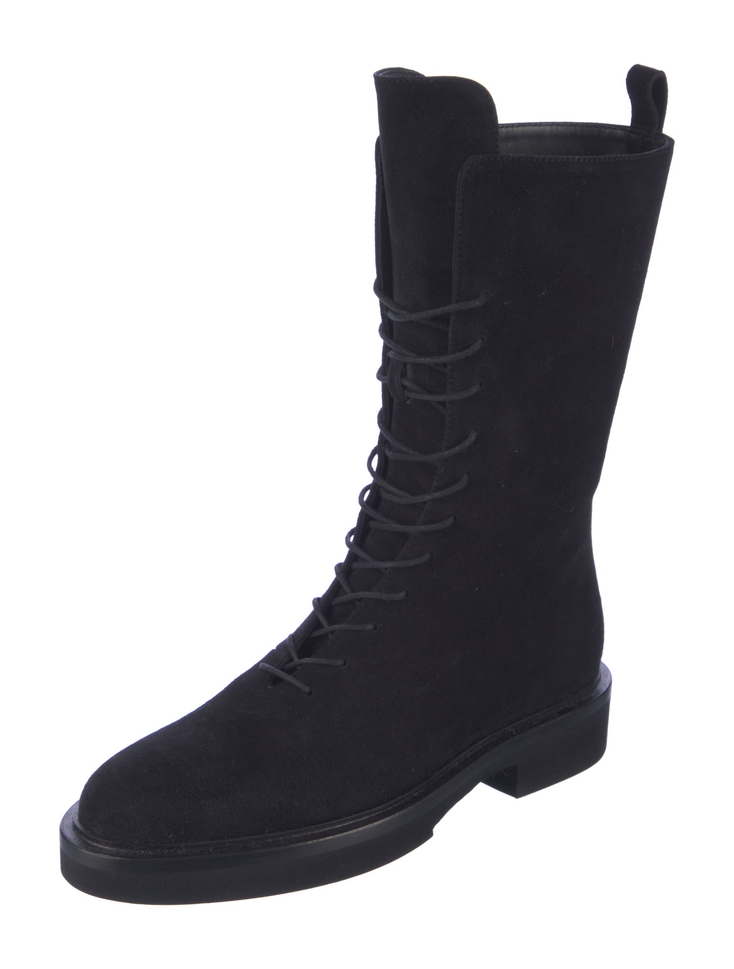 Khaite Suede Combat Boots