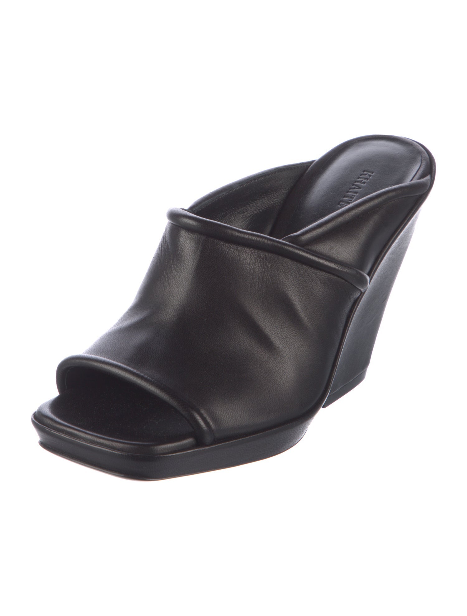 Khaite Leather Slides