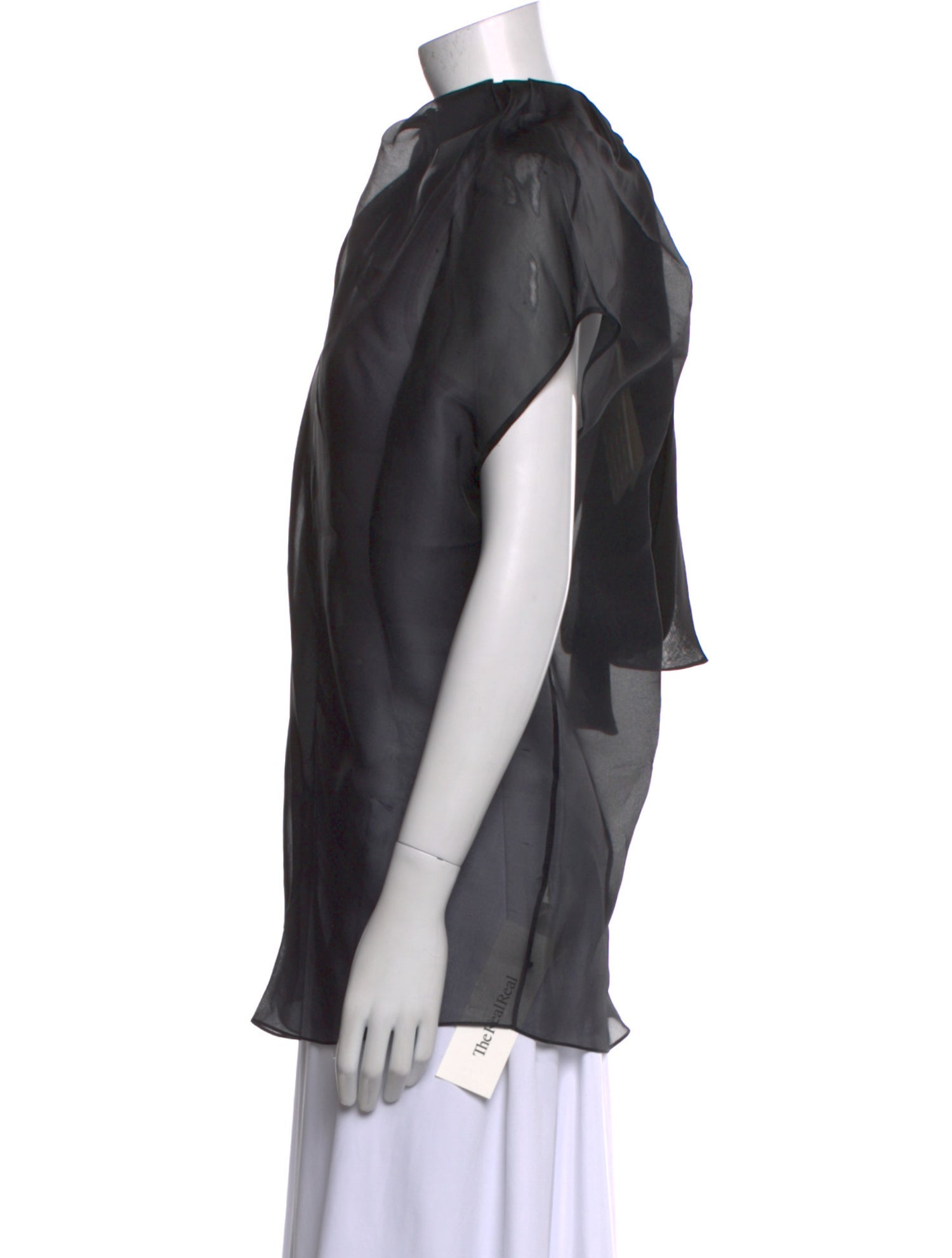 Khaite Mock Neck Short Sleeve Blouse w/ Tags