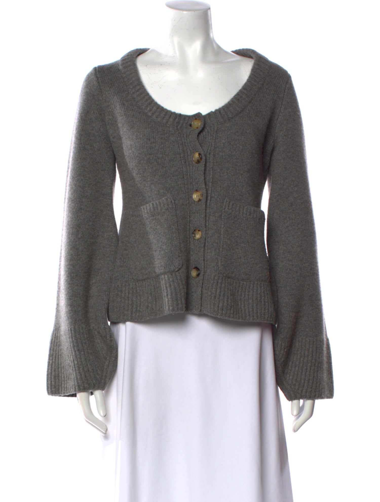 Khaite Cashmere Scoop Neck Sweater