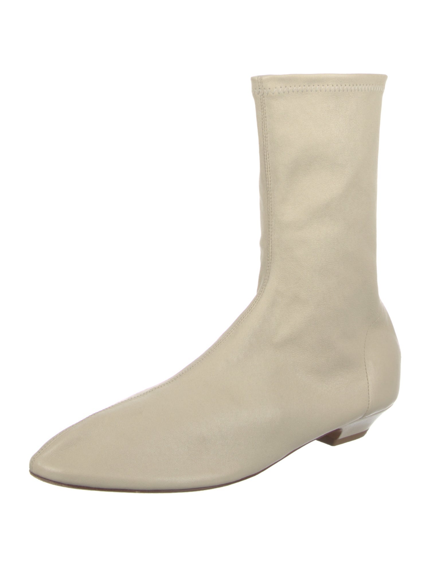 Khaite Leather Sock Boots