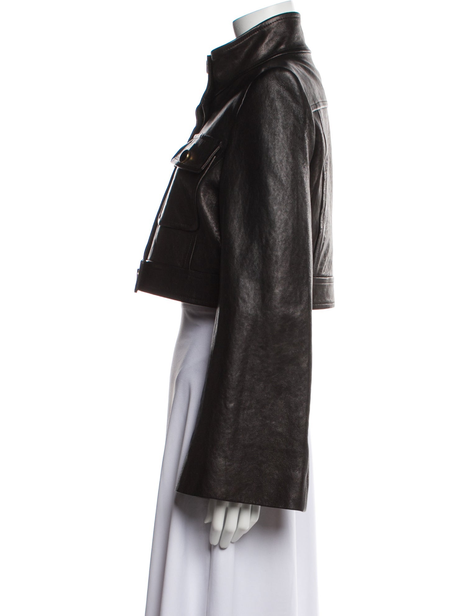 Khaite Carlisle Leather Biker Jacket