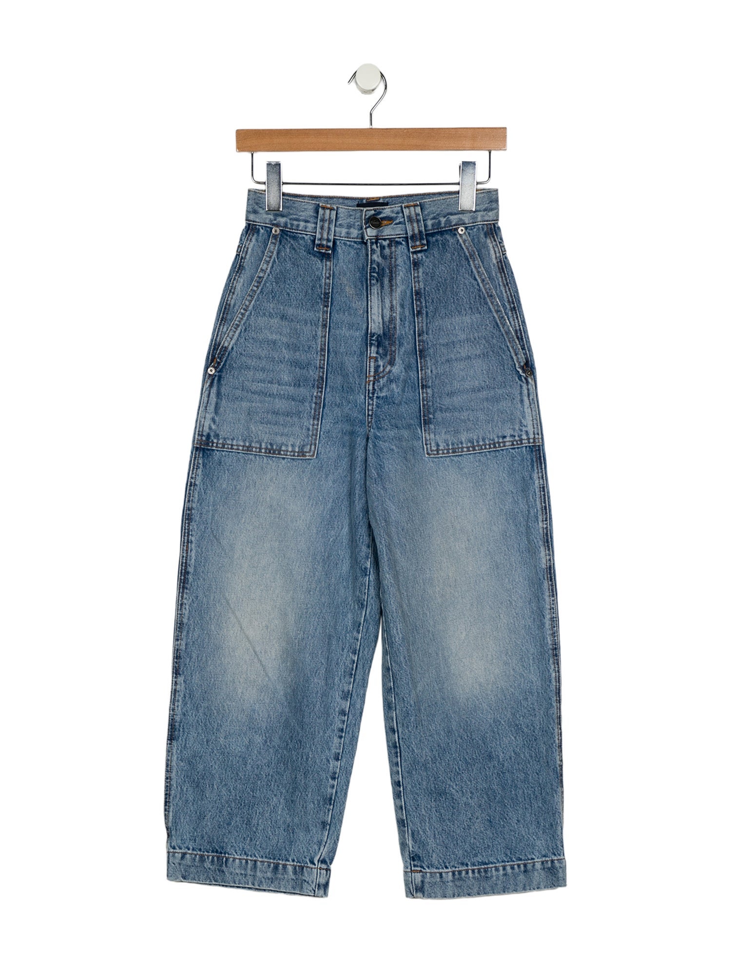 Khaite High-Rise Wide Leg Jeans