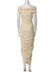Khaite Off-The-Shoulder Long Dress