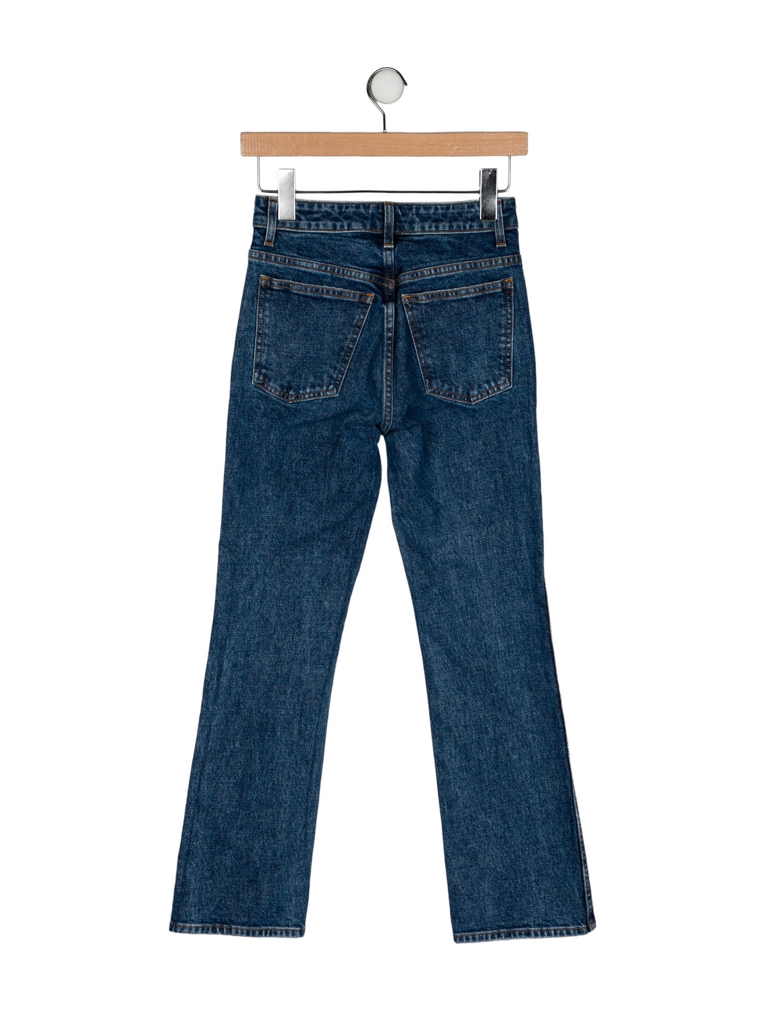 Khaite Mid-Rise Straight Leg Jeans