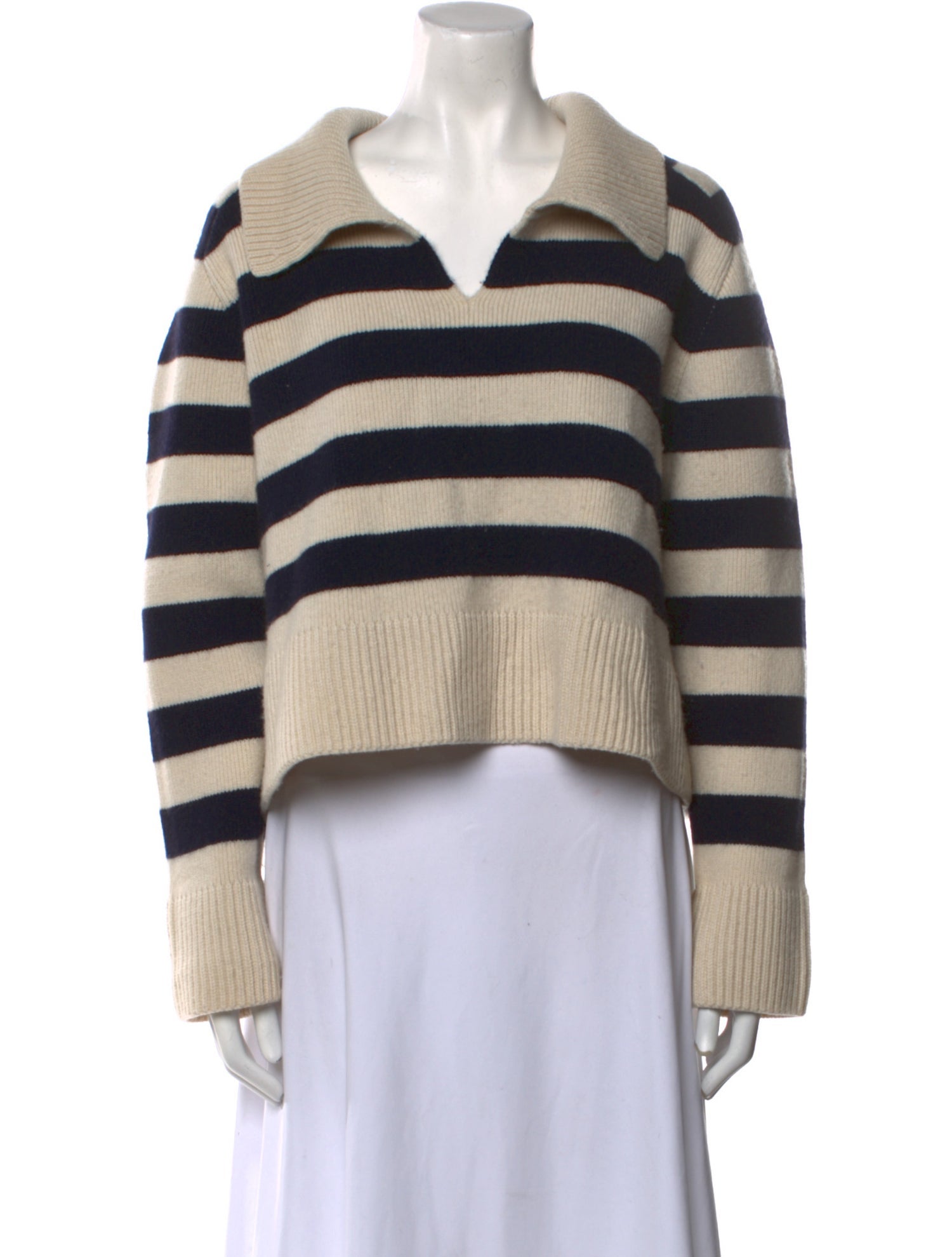 Khaite Cashmere Striped Sweater