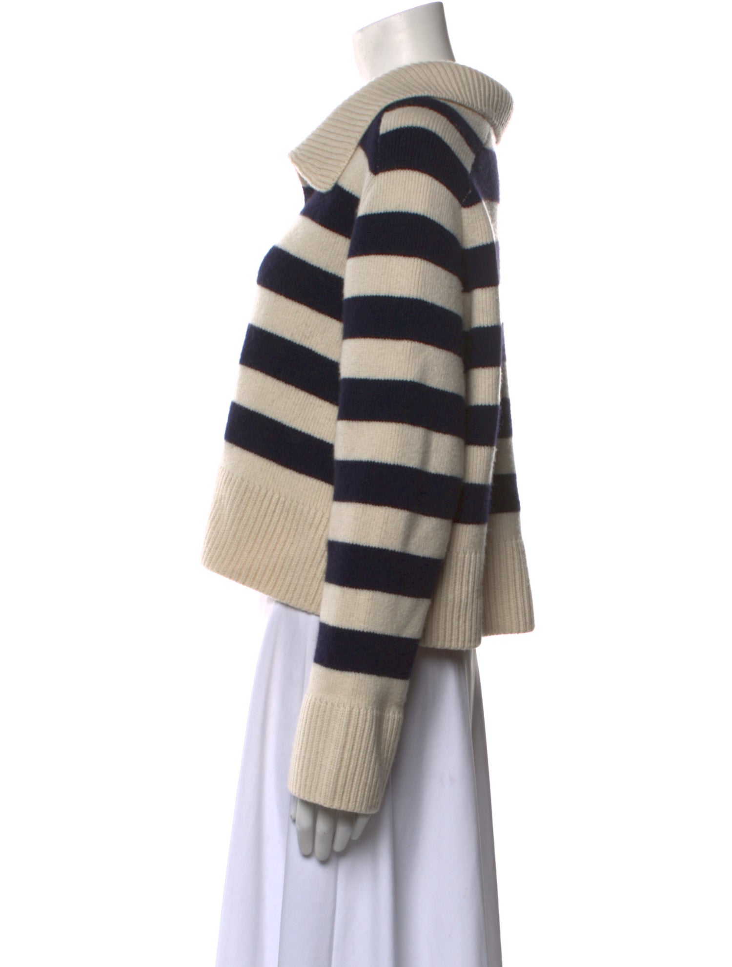 Khaite Cashmere Striped Sweater