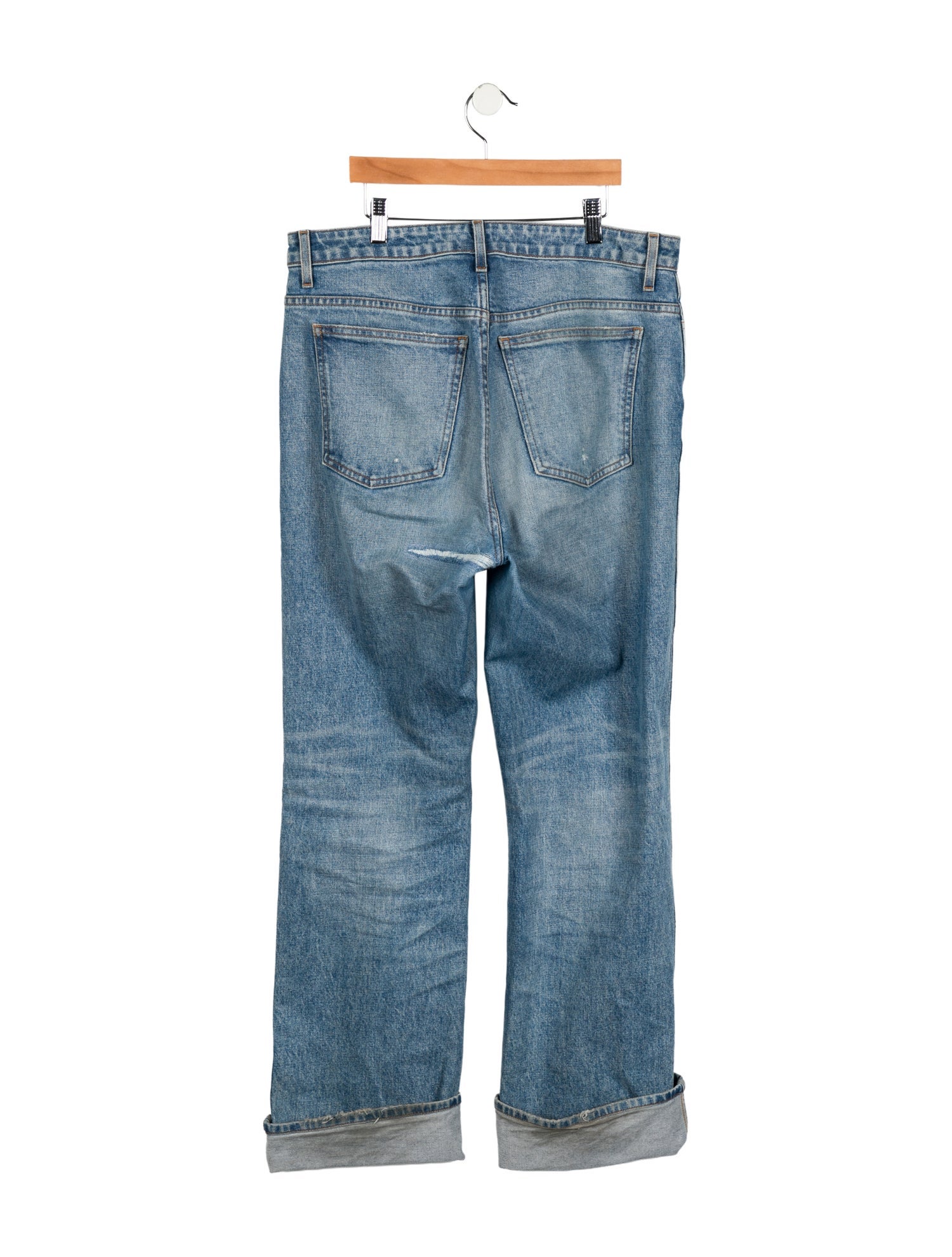 Khaite High-Rise Wide Leg Jeans