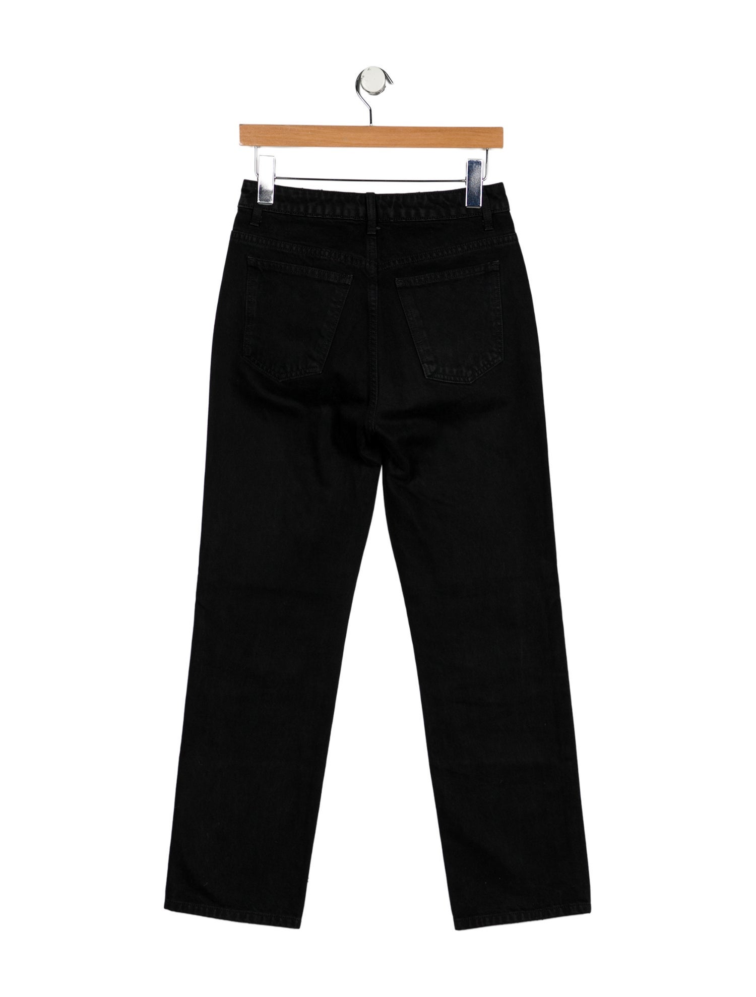 Khaite High-Rise Straight Leg Jeans