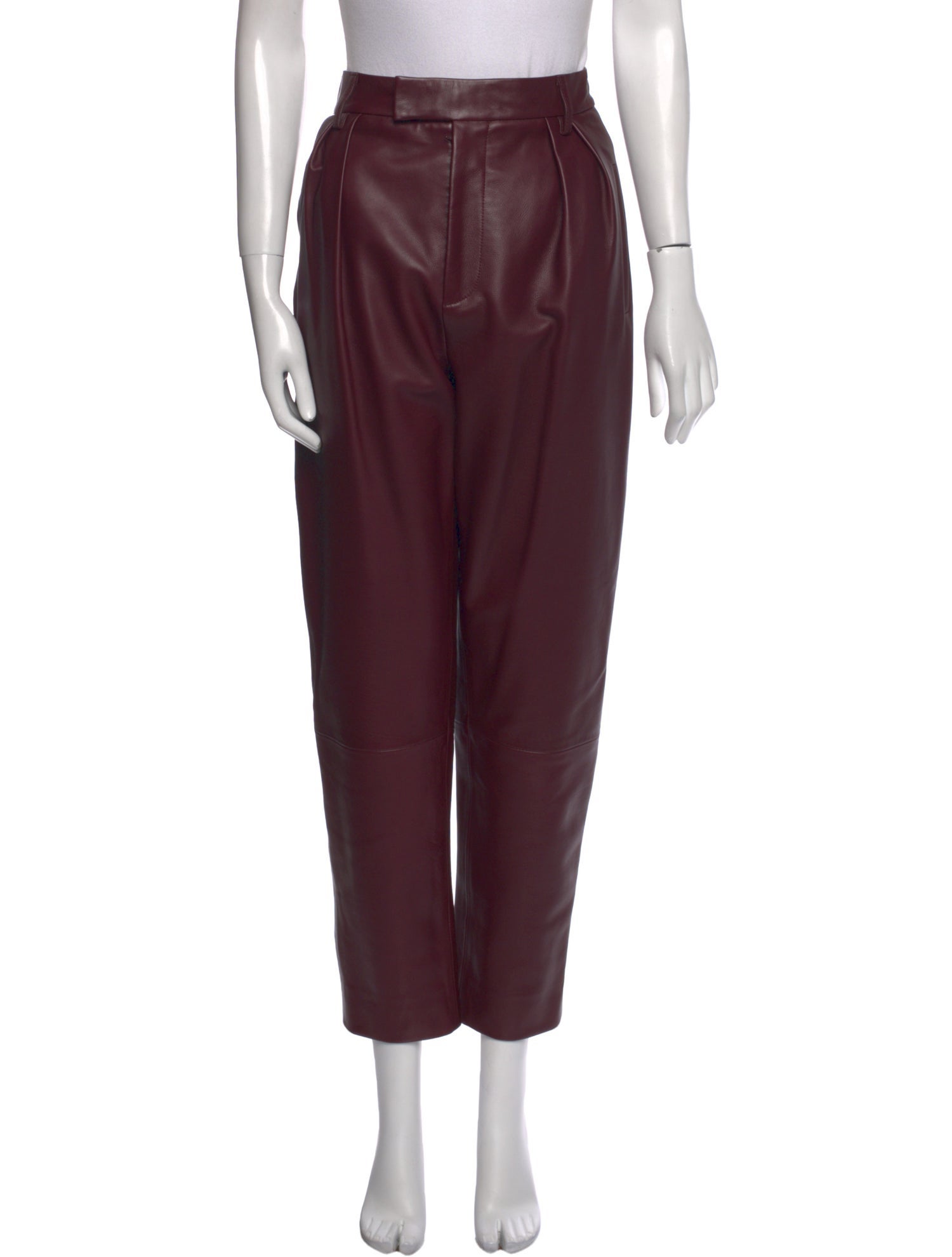 Khaite Leather Skinny Leg Pants