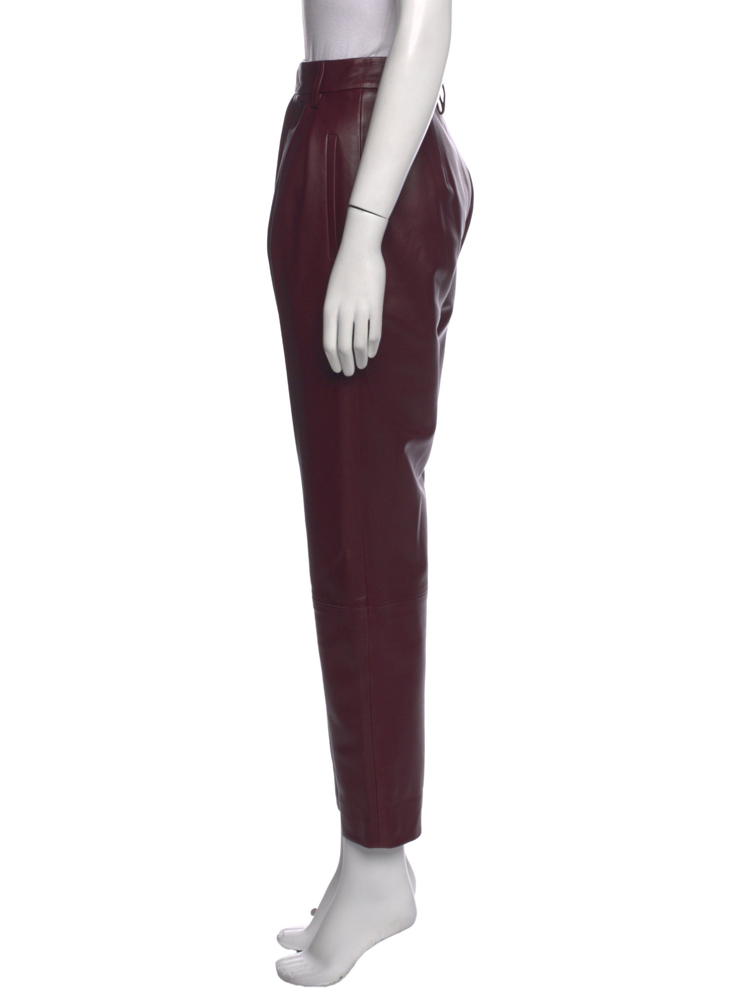 Khaite Leather Skinny Leg Pants