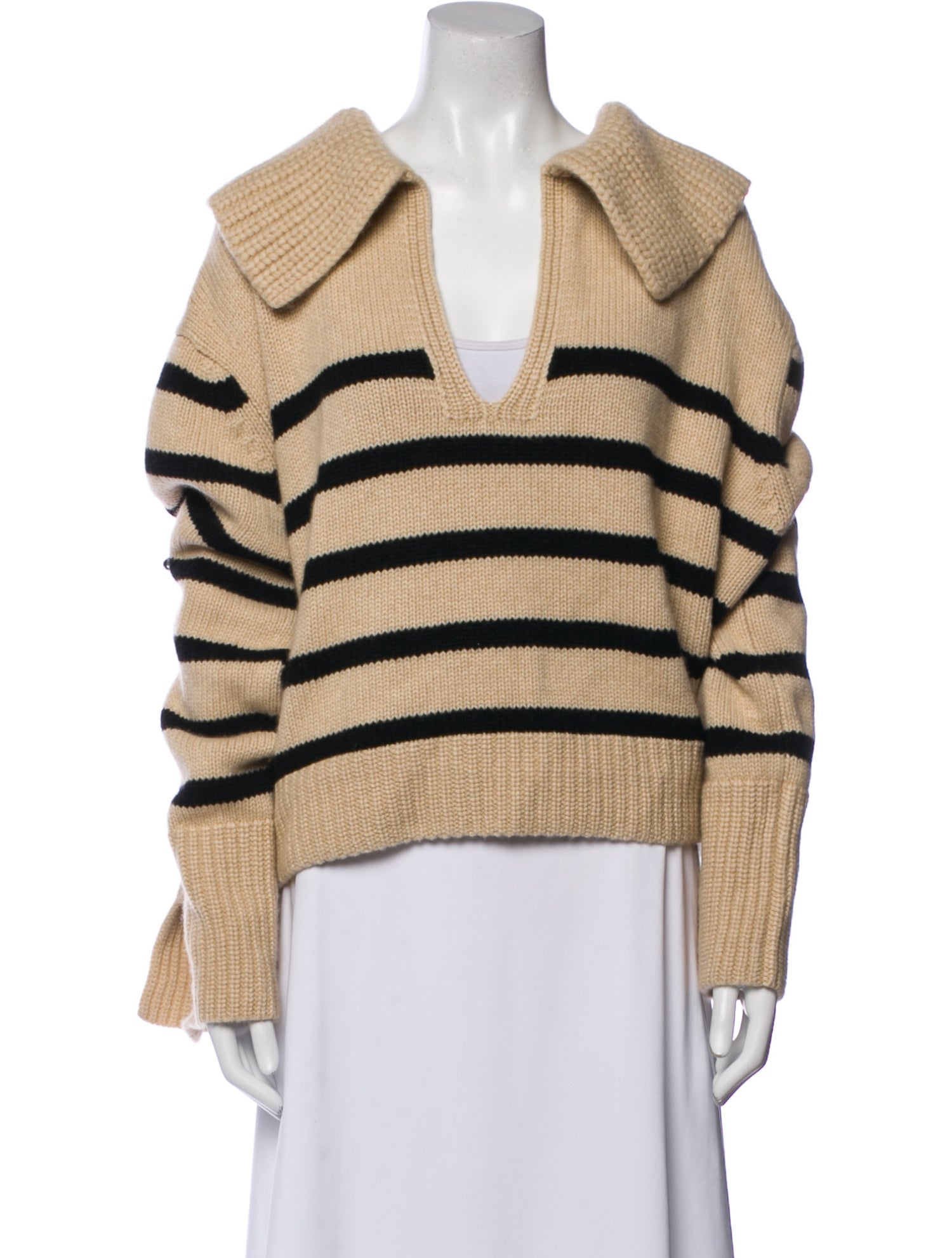 Khaite Cashmere Striped Sweater