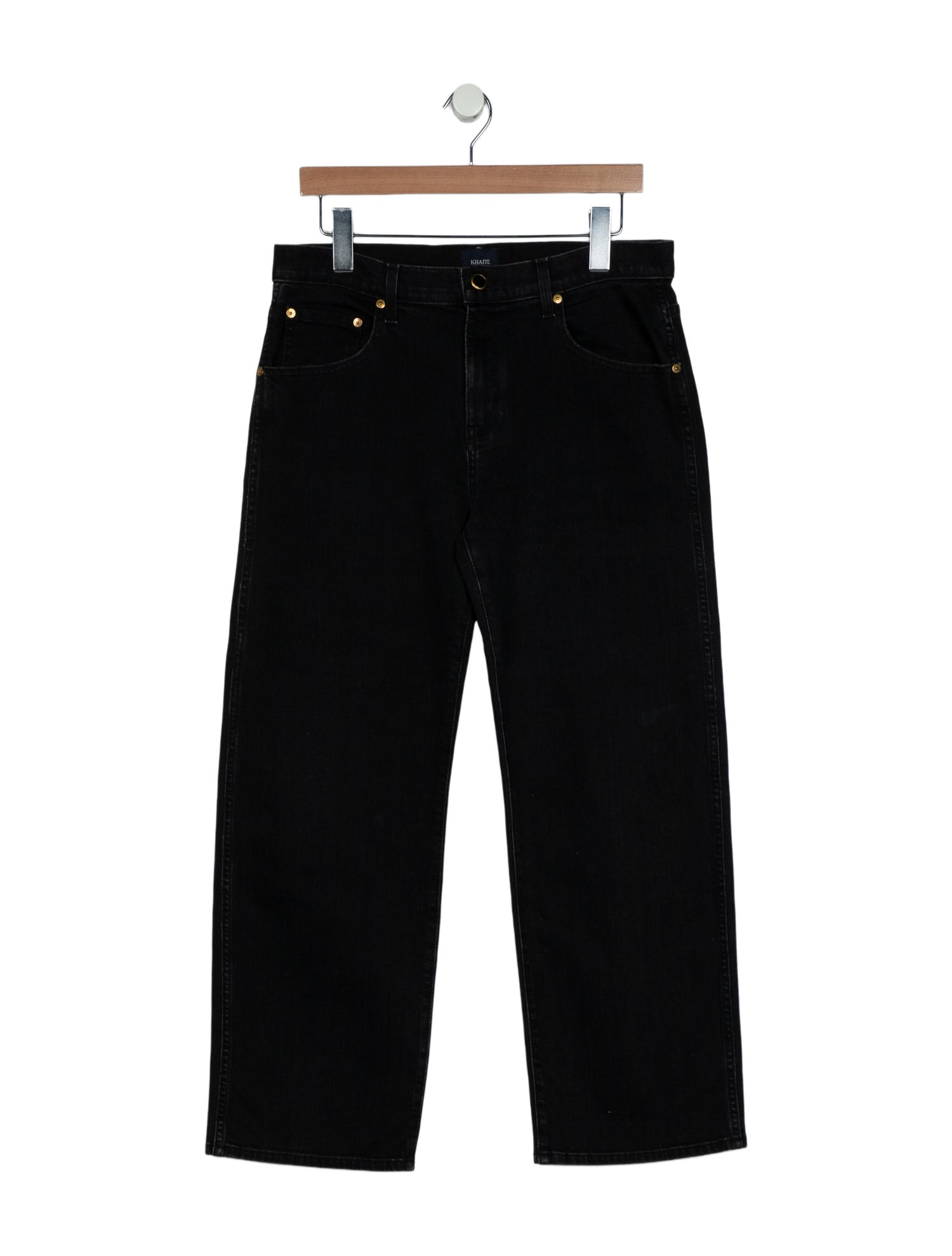 Khaite Mid-Rise Wide Leg Jeans
