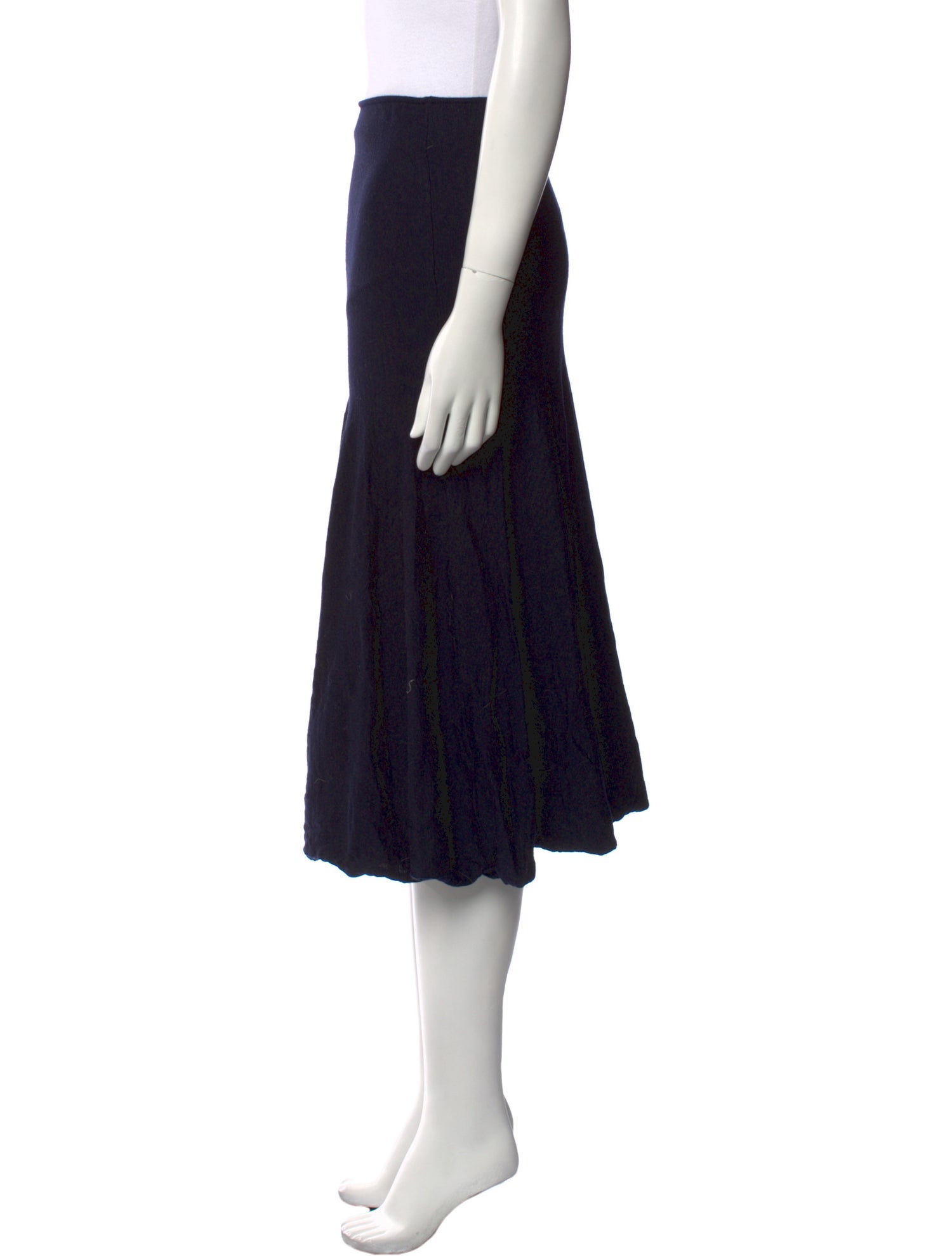 Khaite Wool Knee-Length Skirt