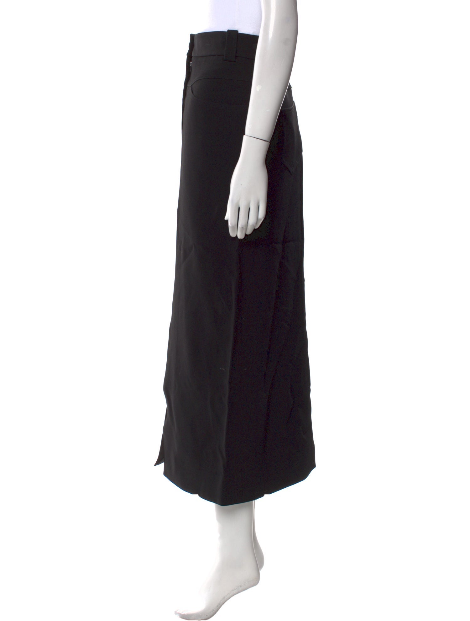 Khaite Virgin Wool Midi Length Skirt