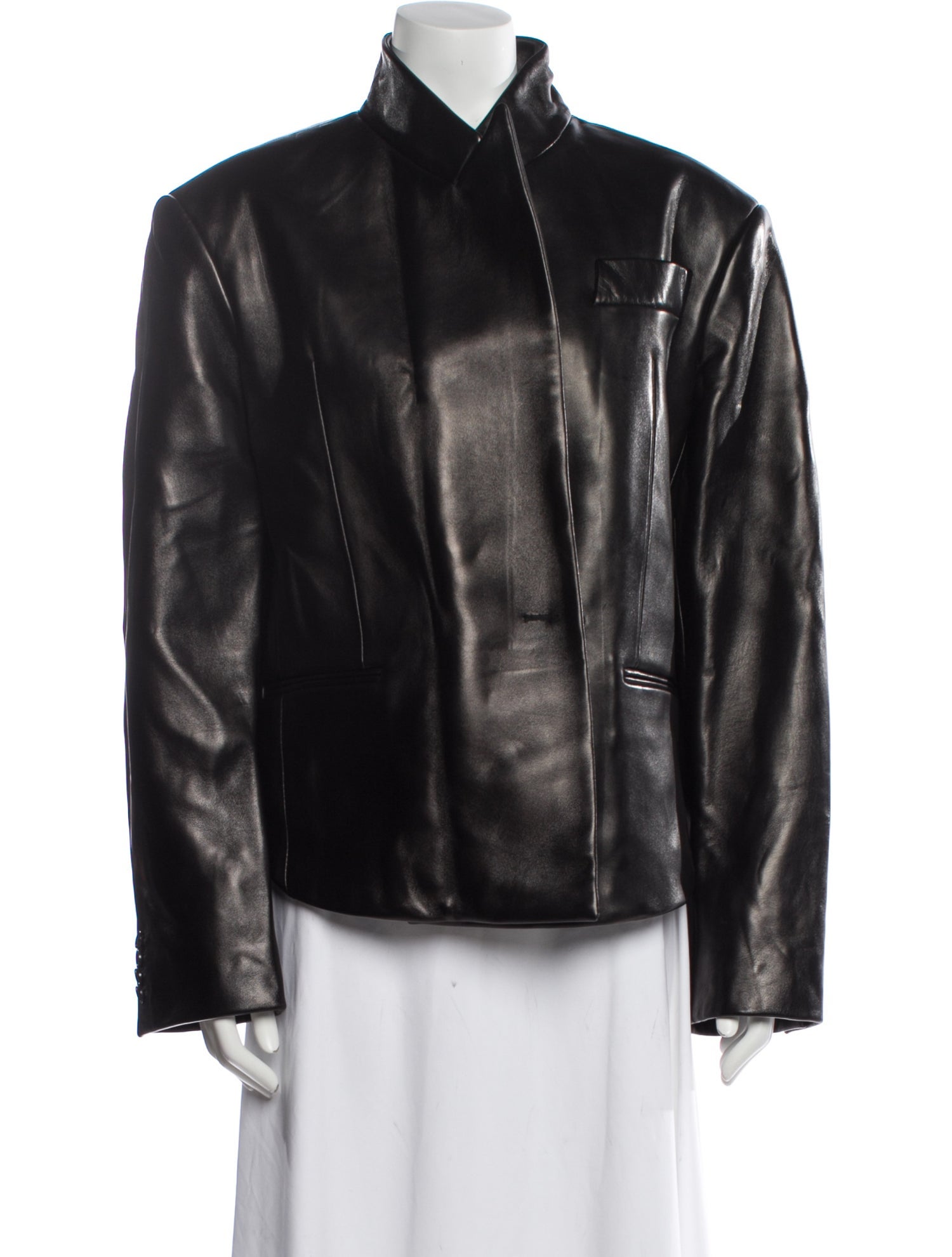 Khaite Leather Biker Jacket w/ Tags