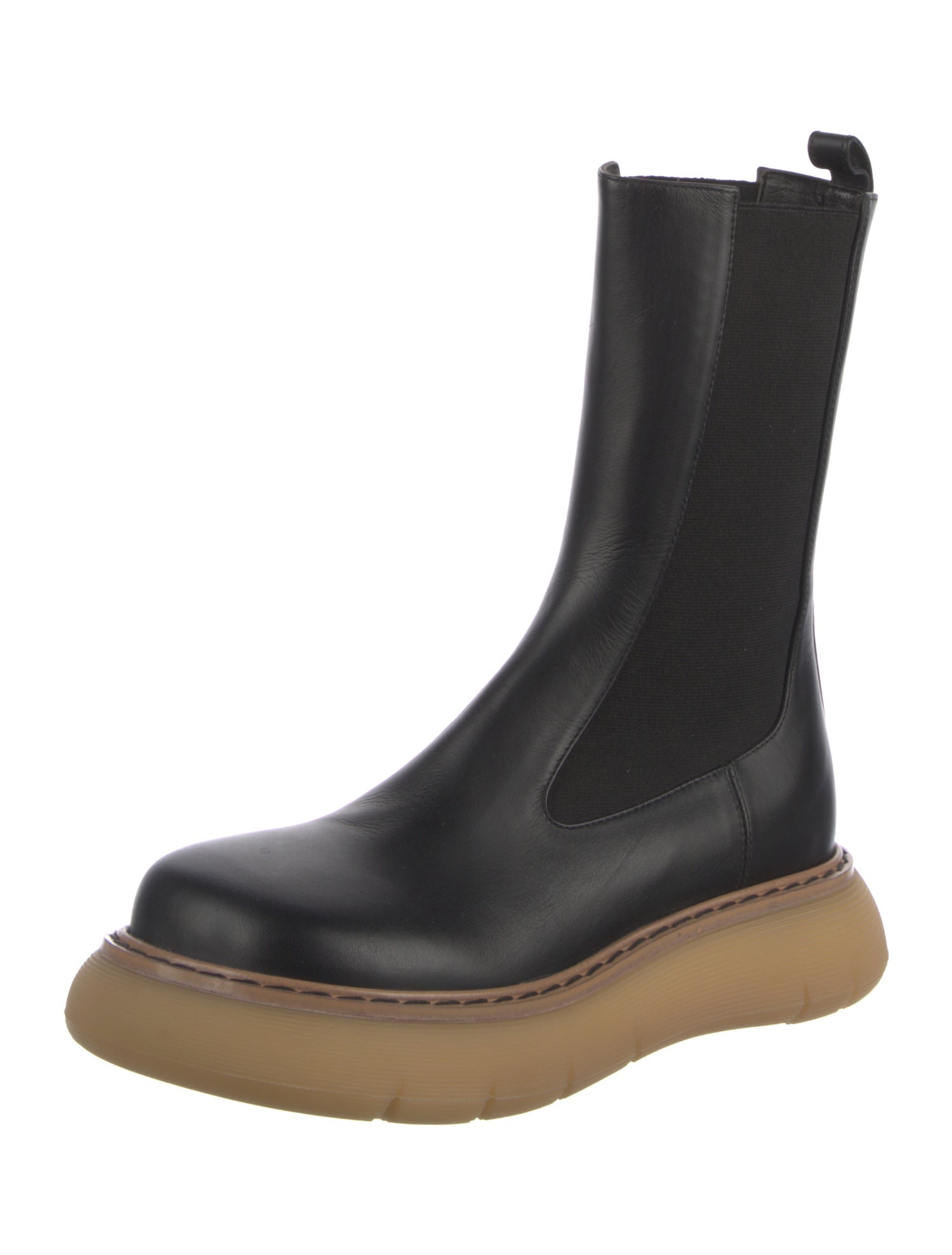 Khaite Leather Chelsea Boots