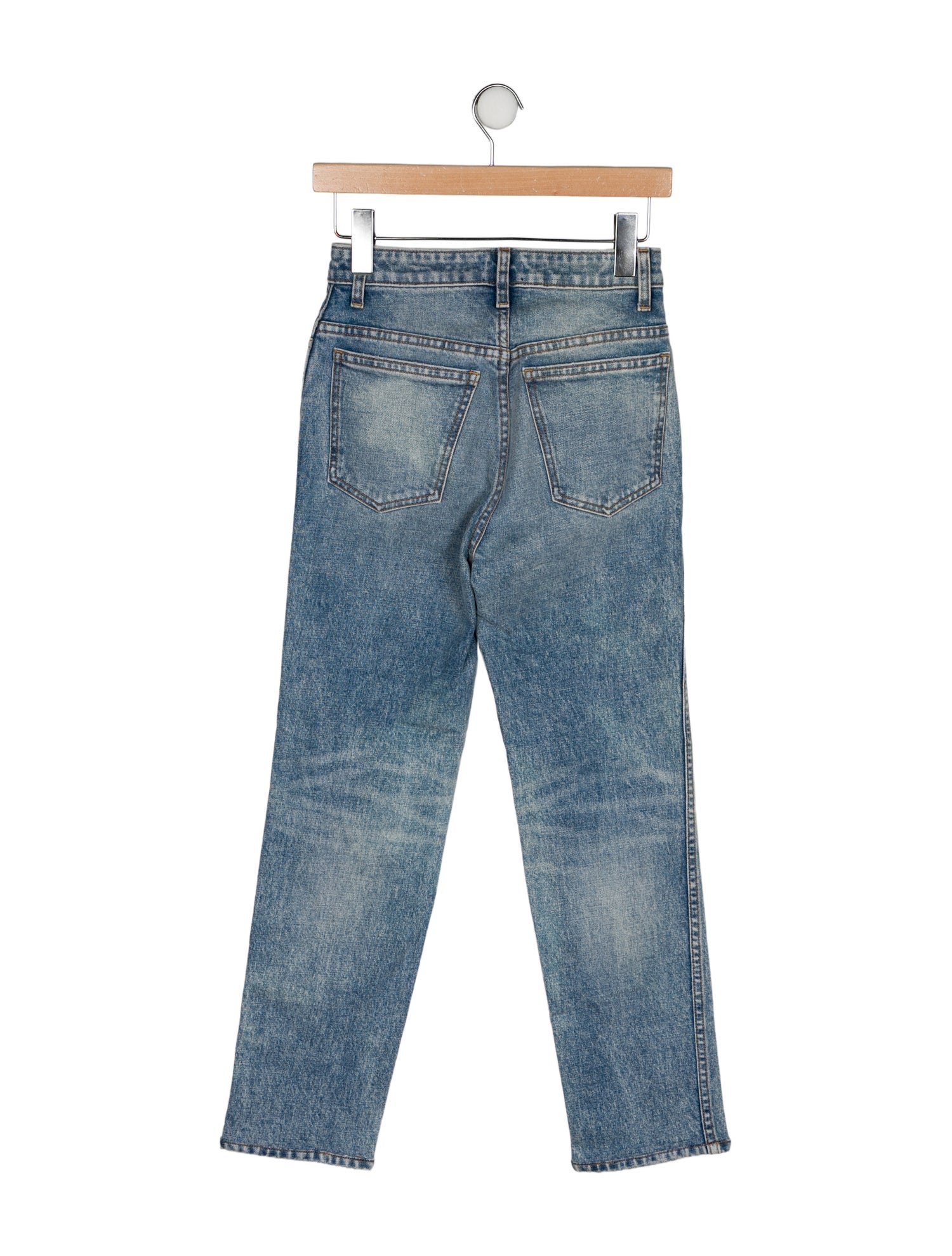Khaite Mid-Rise Straight Leg Jeans w/ Tags