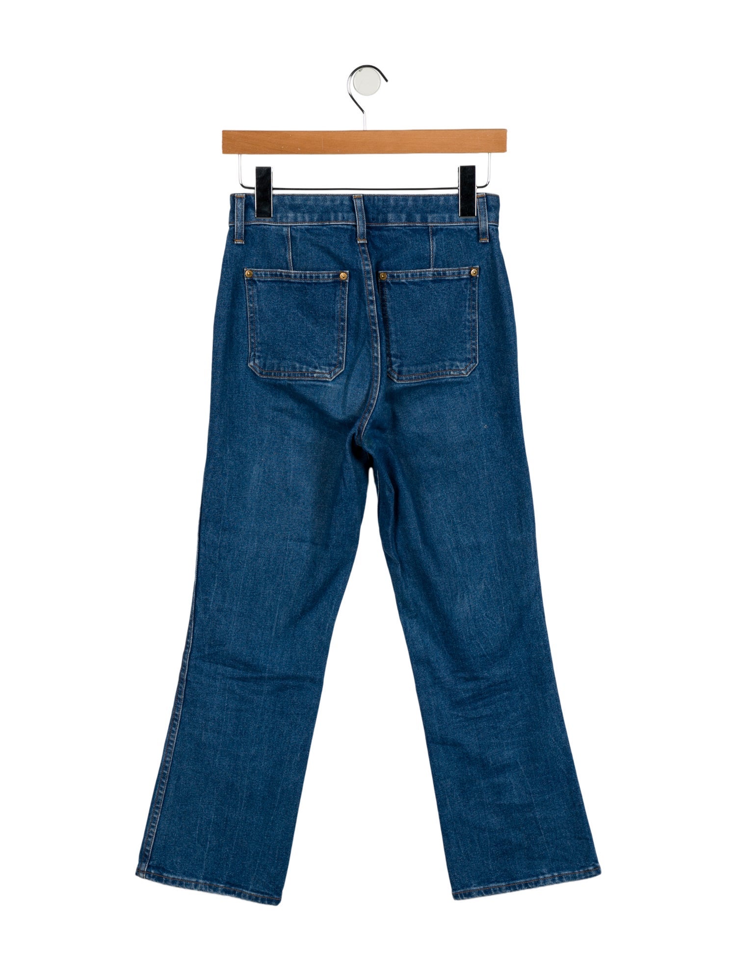 Khaite Mid-Rise Wide Leg Jeans