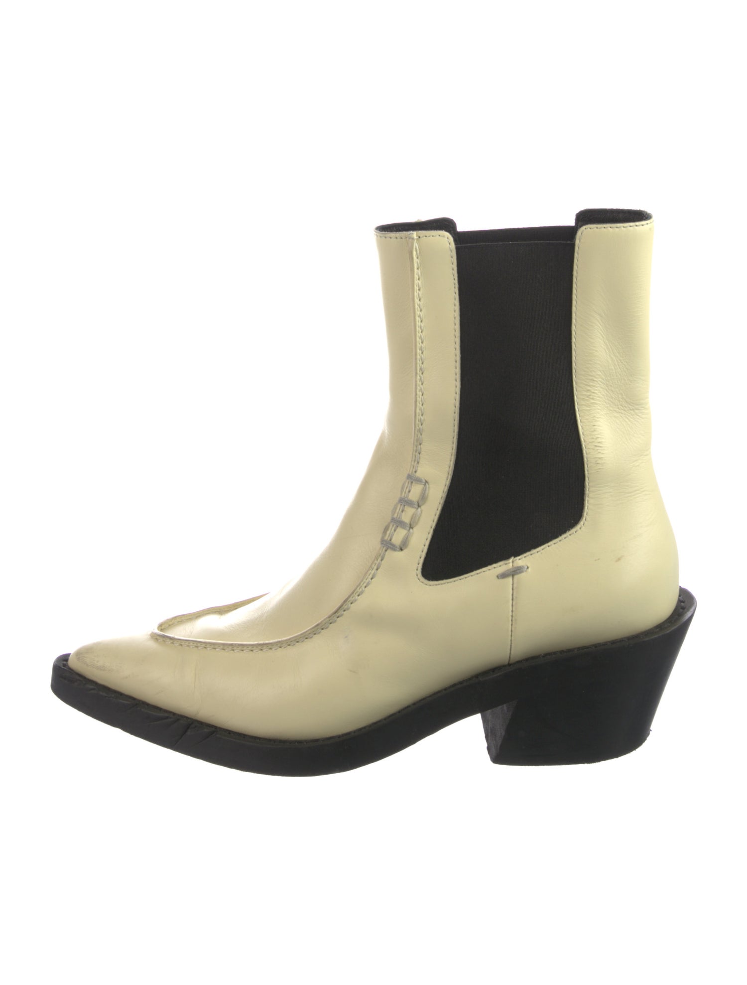 Khaite Leather Chelsea Boots