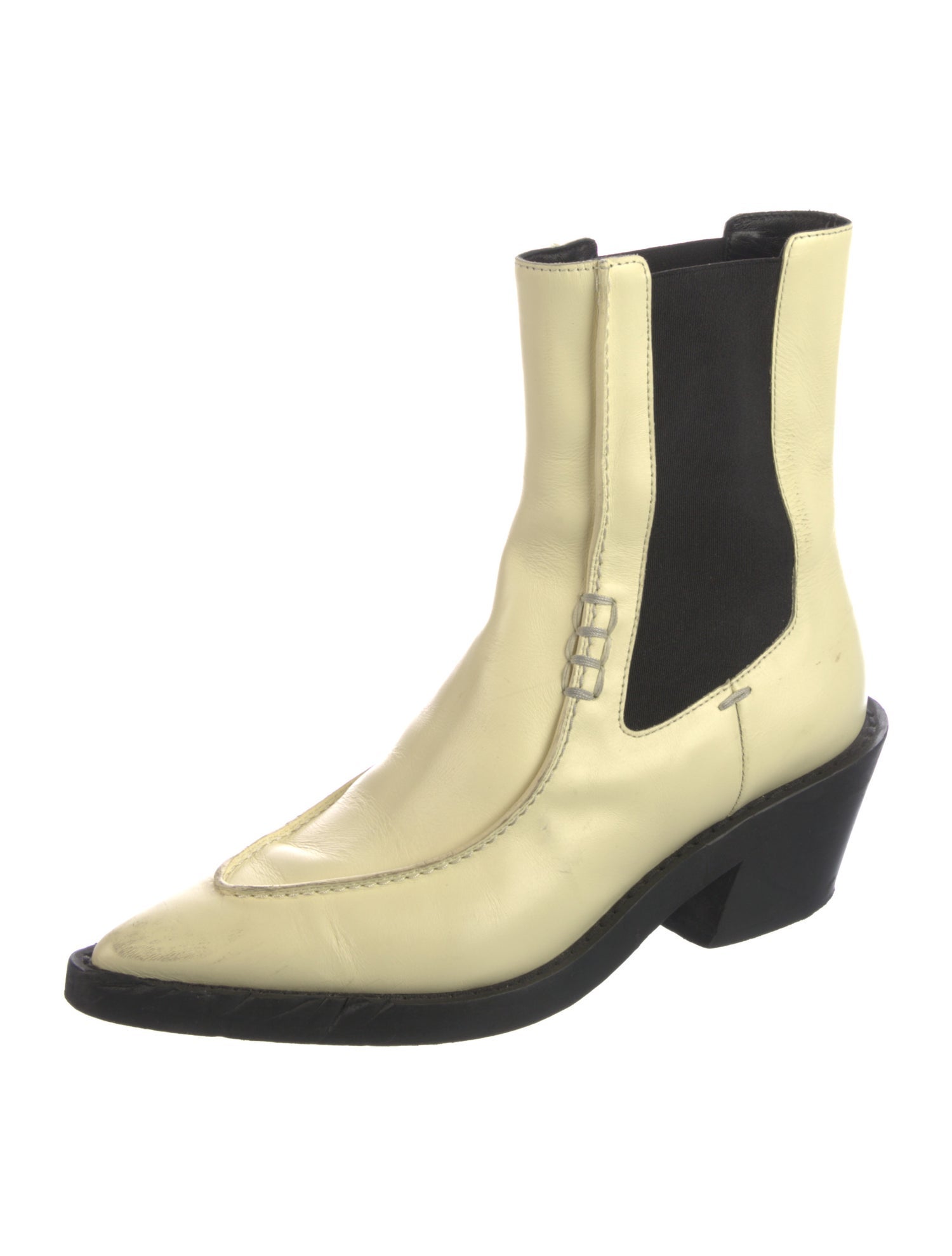 Khaite Leather Chelsea Boots