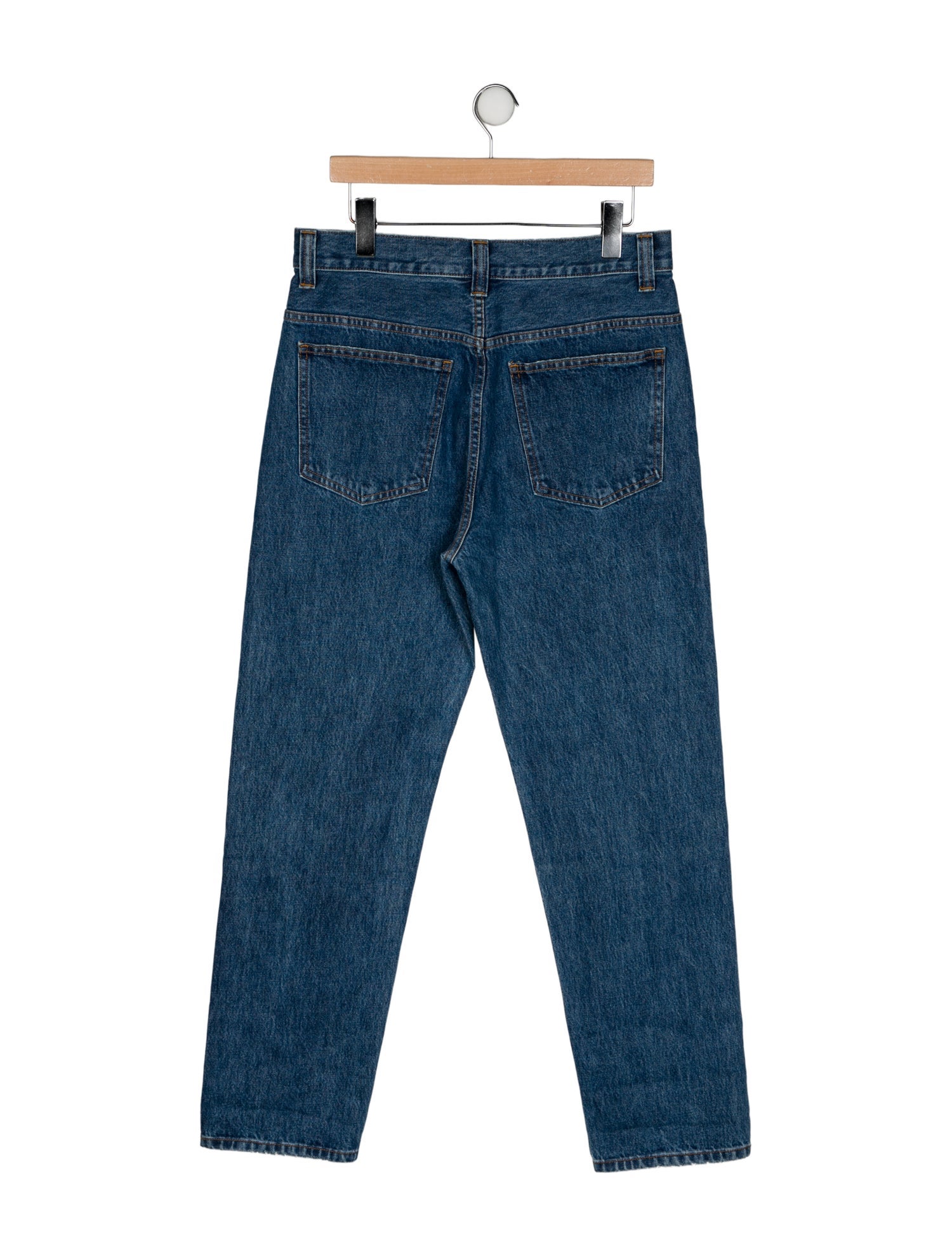 Khaite High-Rise Straight Leg Jeans