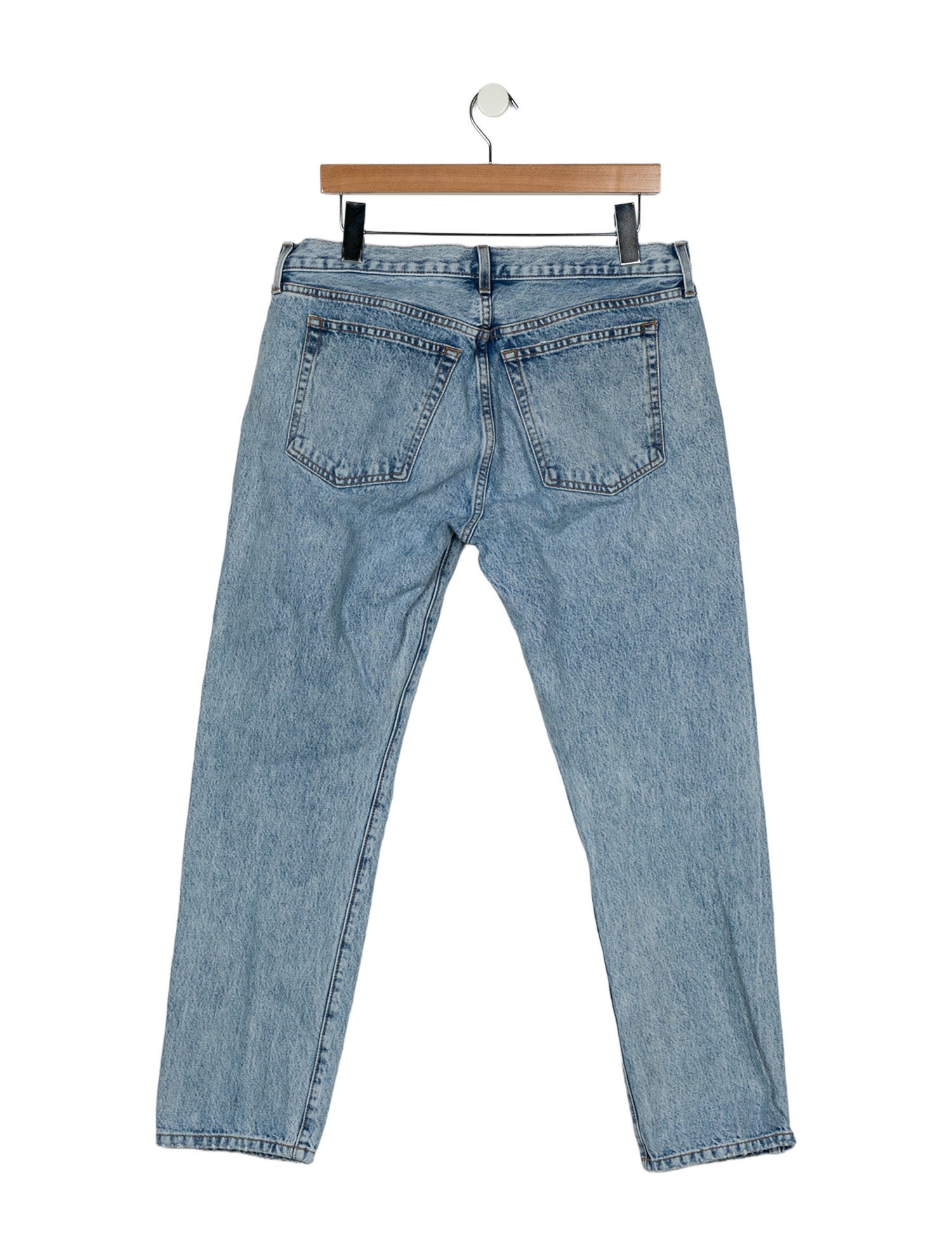 Khaite Mid-Rise Straight Leg Jeans