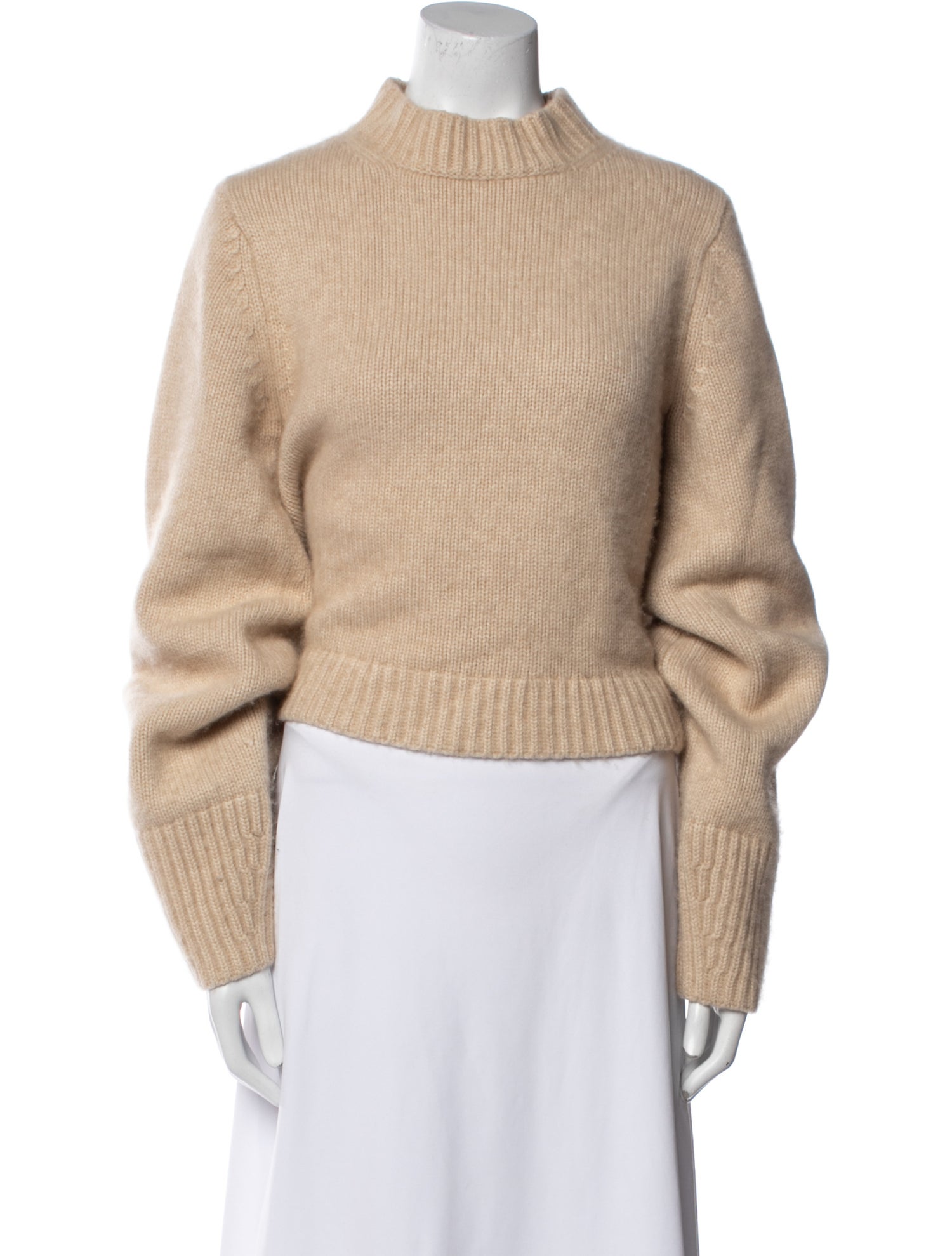 Khaite Cashmere Mock Neck Sweater