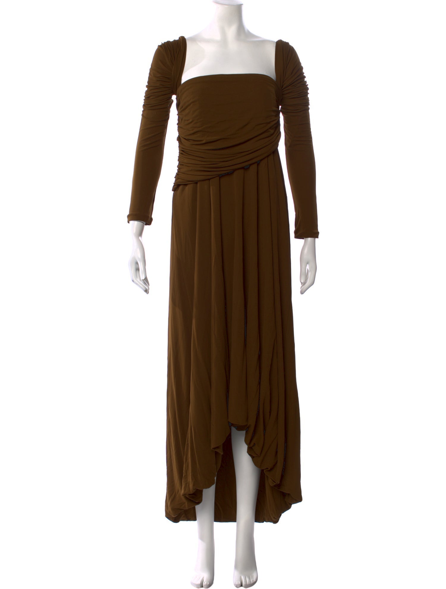 Khaite Square Neckline Midi Length Dress