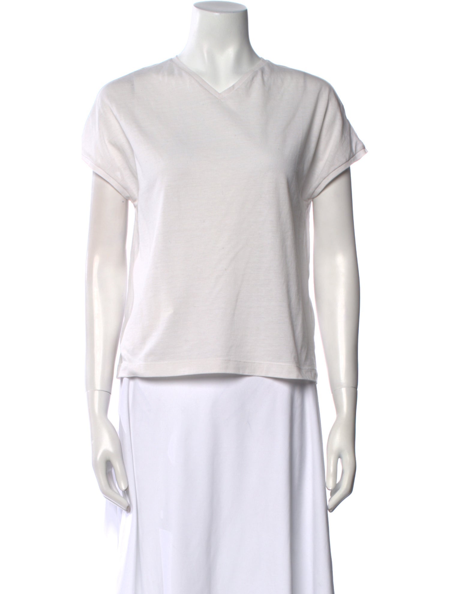 Khaite V-Neck Short Sleeve T-Shirt