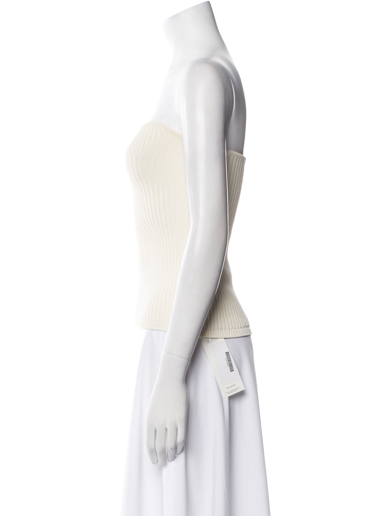 Khaite Strapless Crop Top