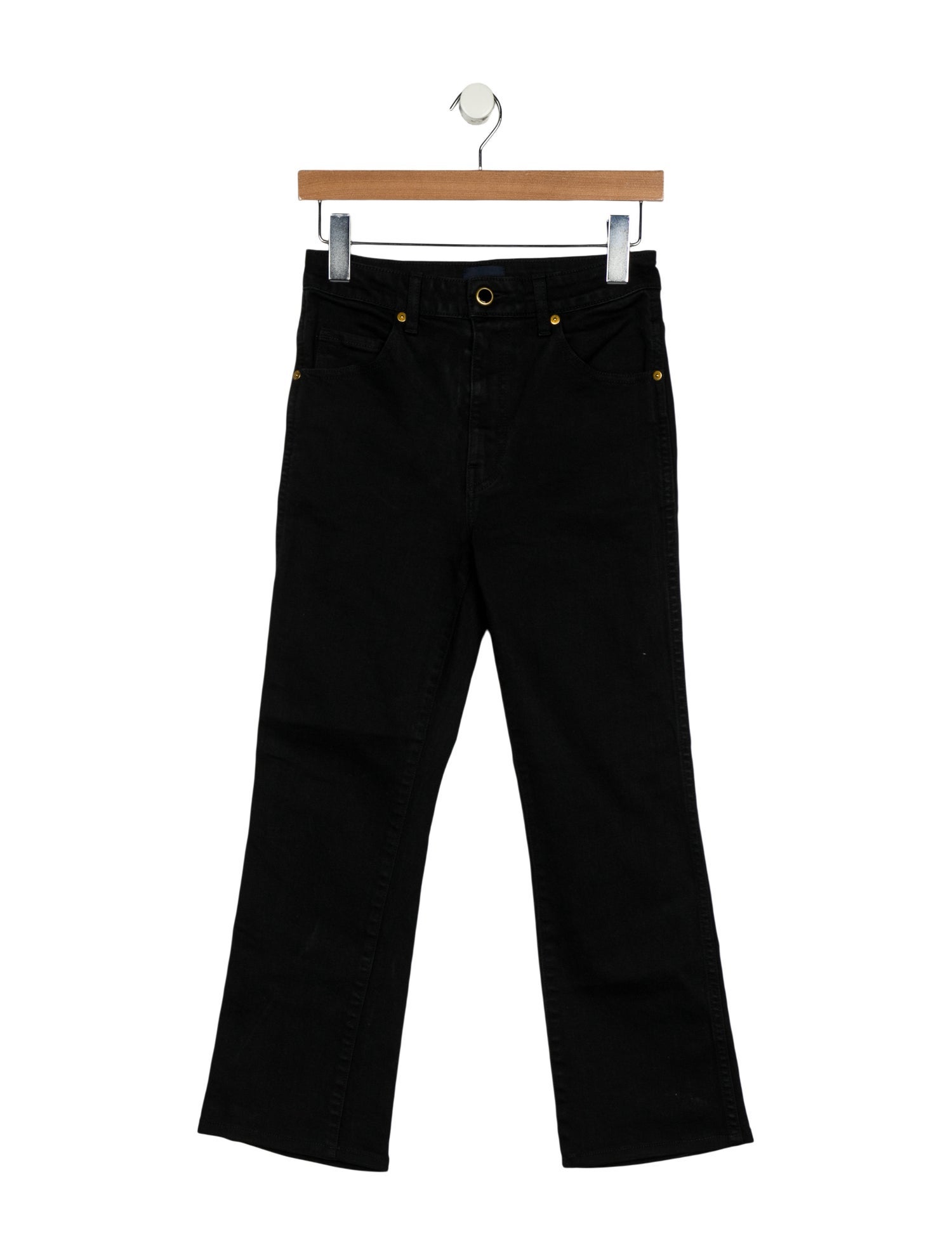 Khaite Mid-Rise Straight Leg Jeans