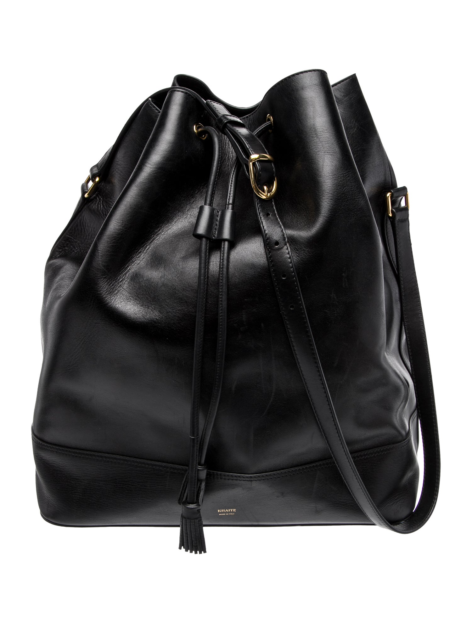 Khaite Leather Bucket Bag