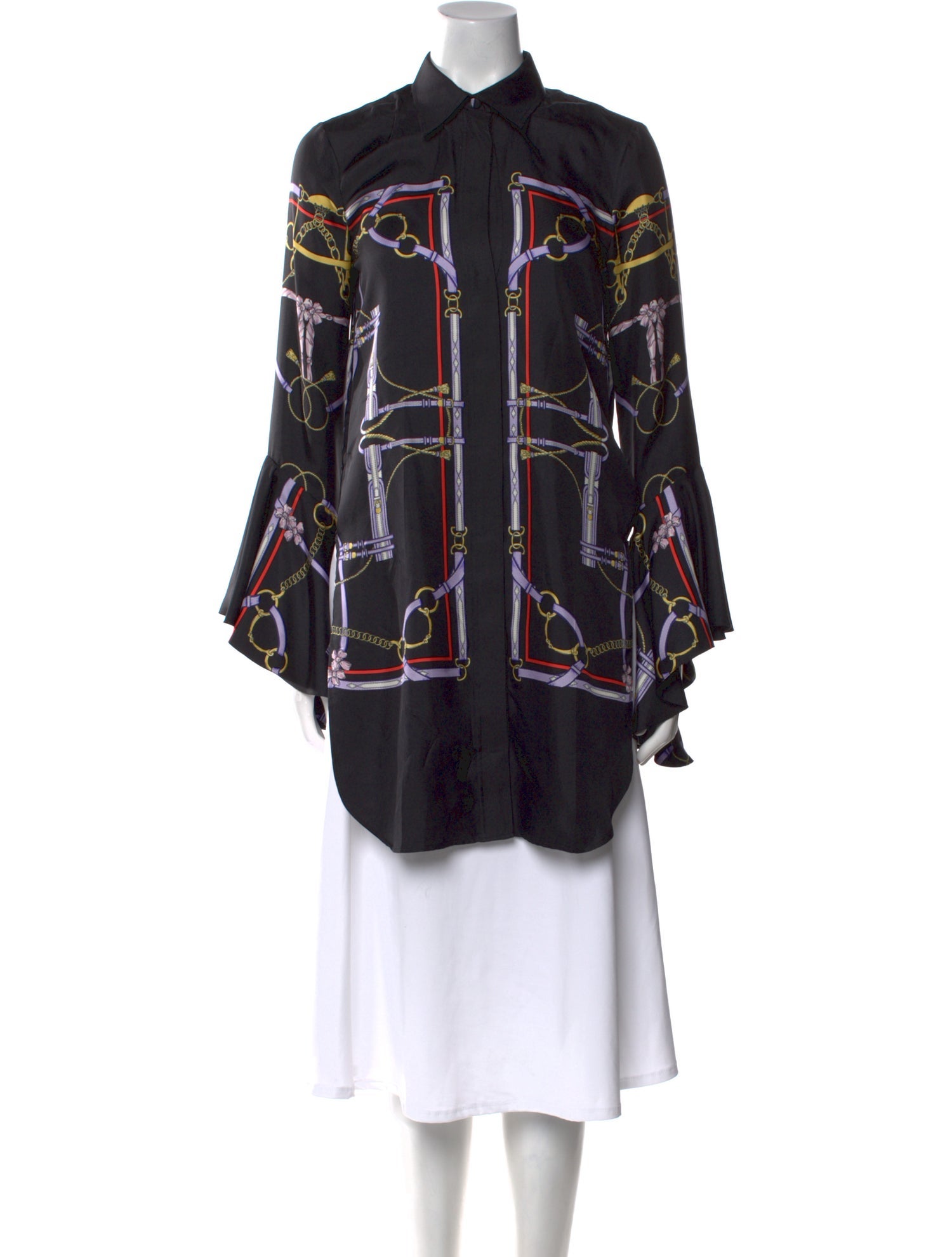 Khaite Silk Printed Tunic