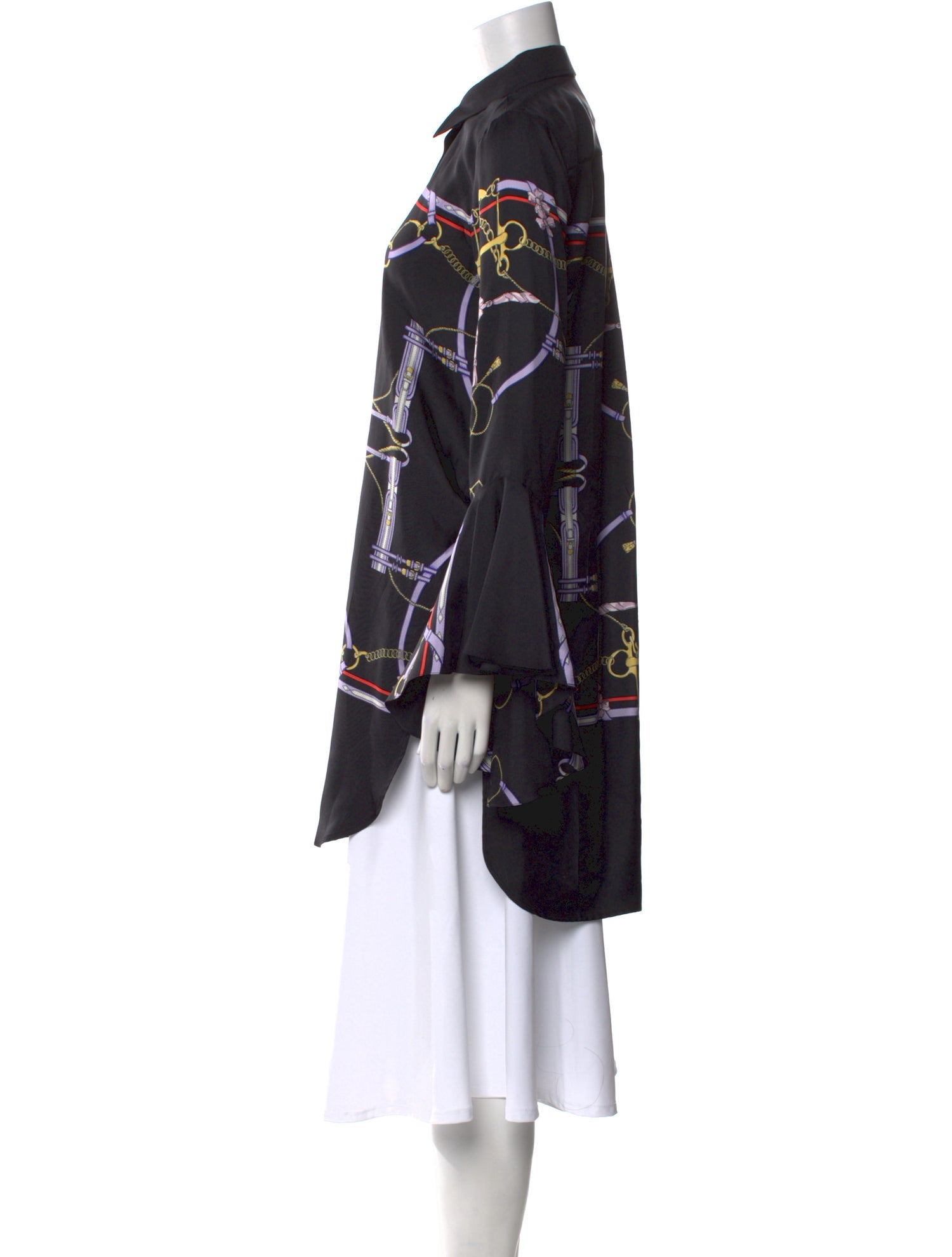 Khaite Silk Printed Tunic