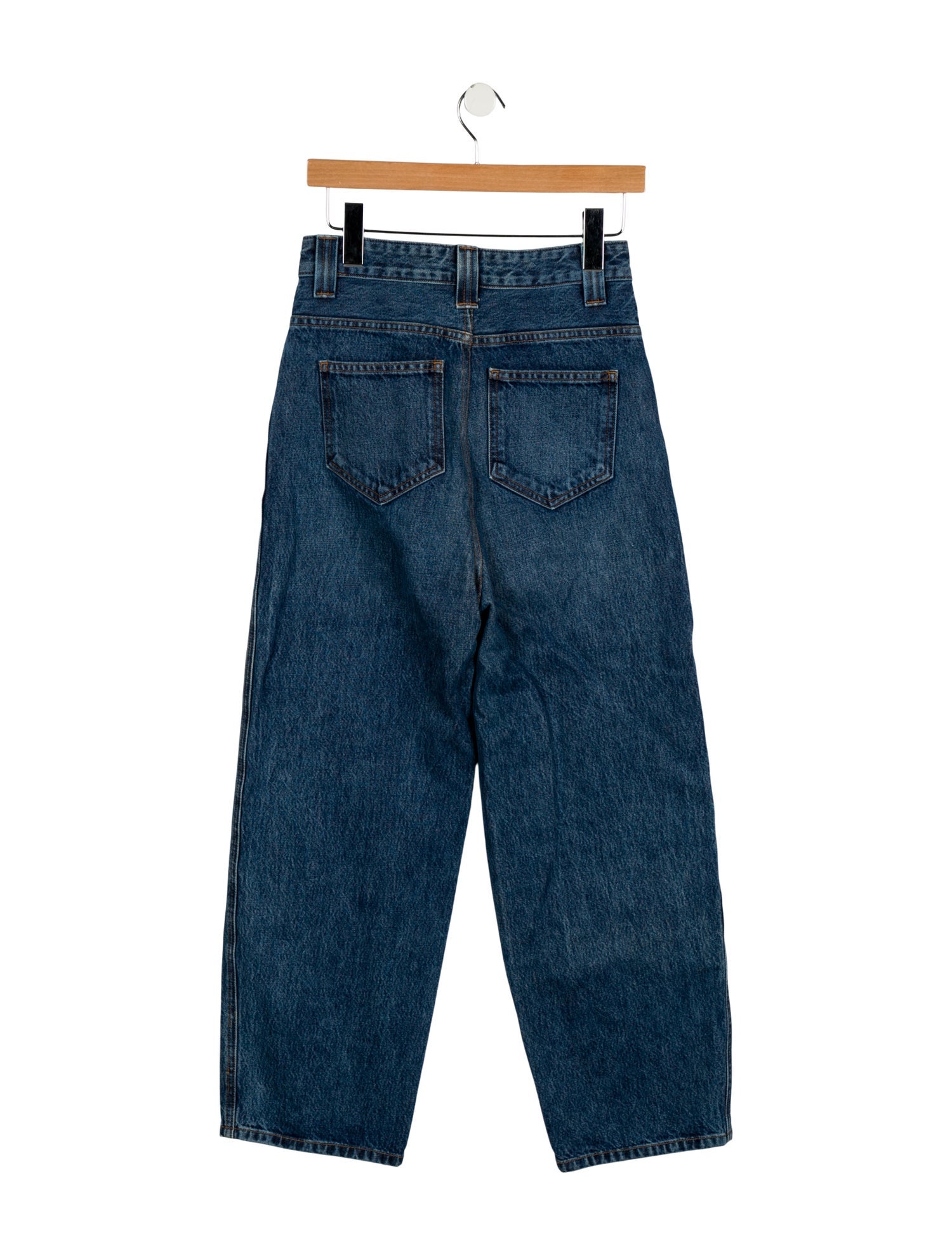 Khaite High-Rise Straight Leg Jeans