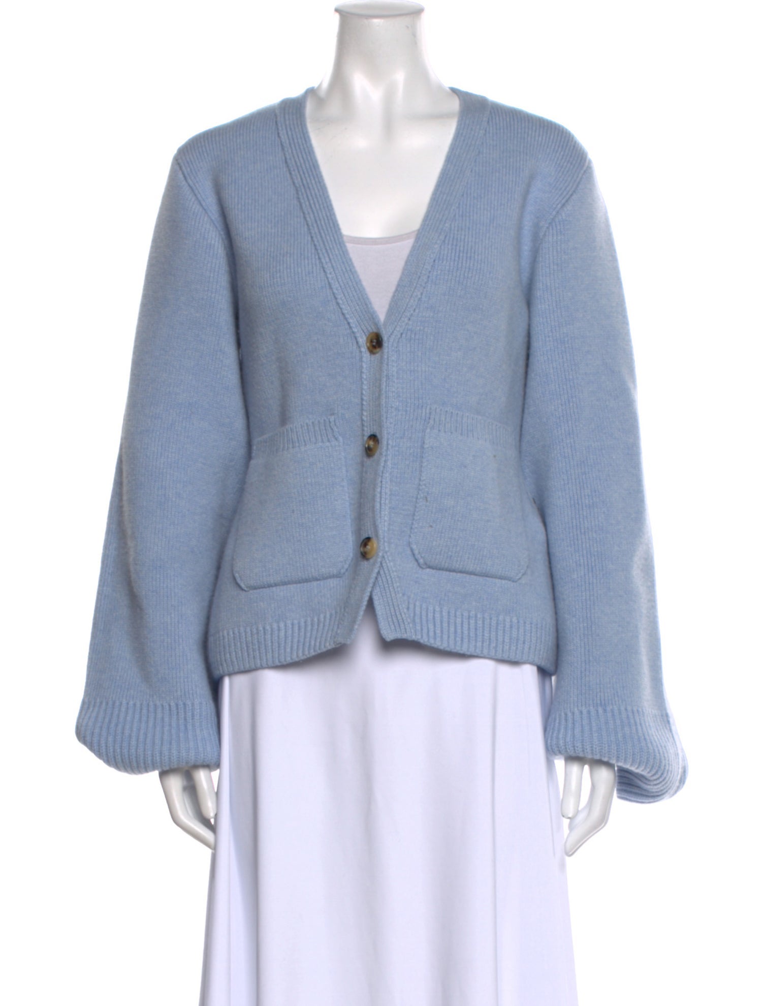 Khaite Cashmere V-Neck Sweater