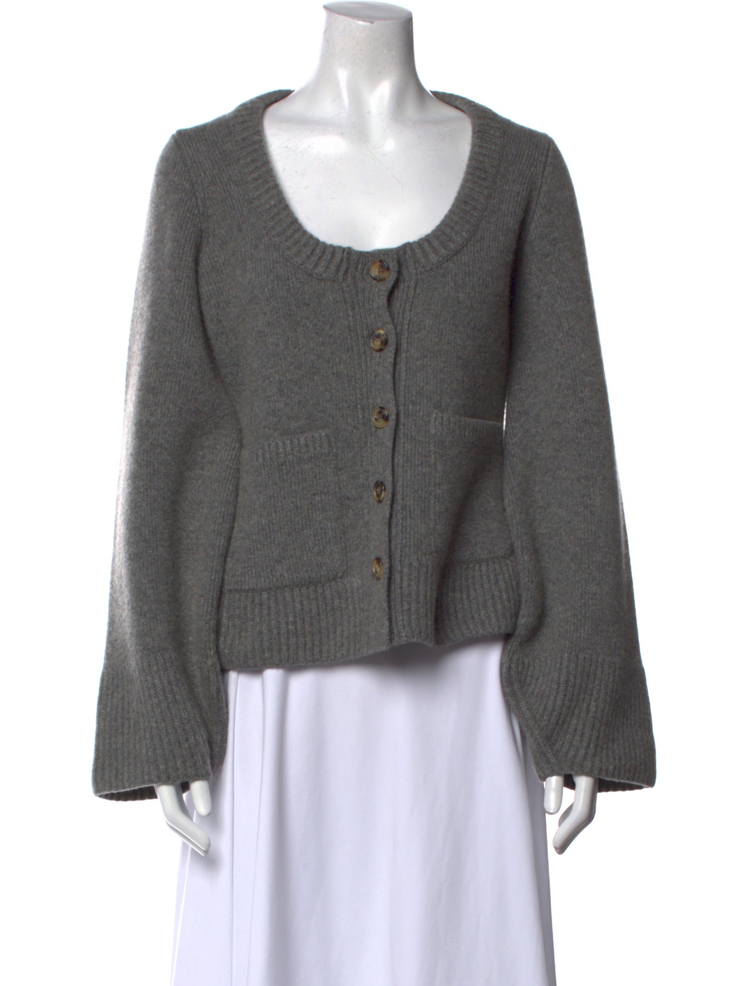 Khaite Cashmere Scoop Neck Sweater