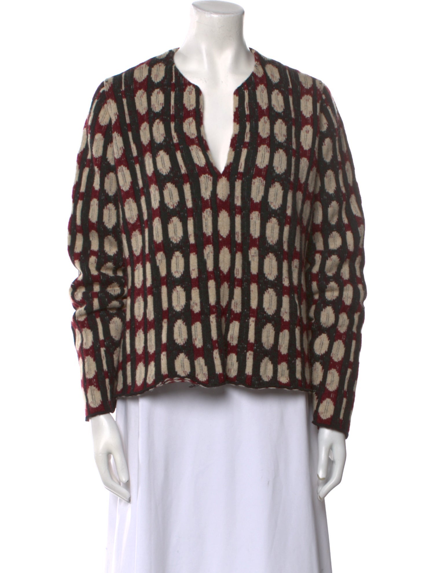 Khaite Cashmere Printed Sweater
