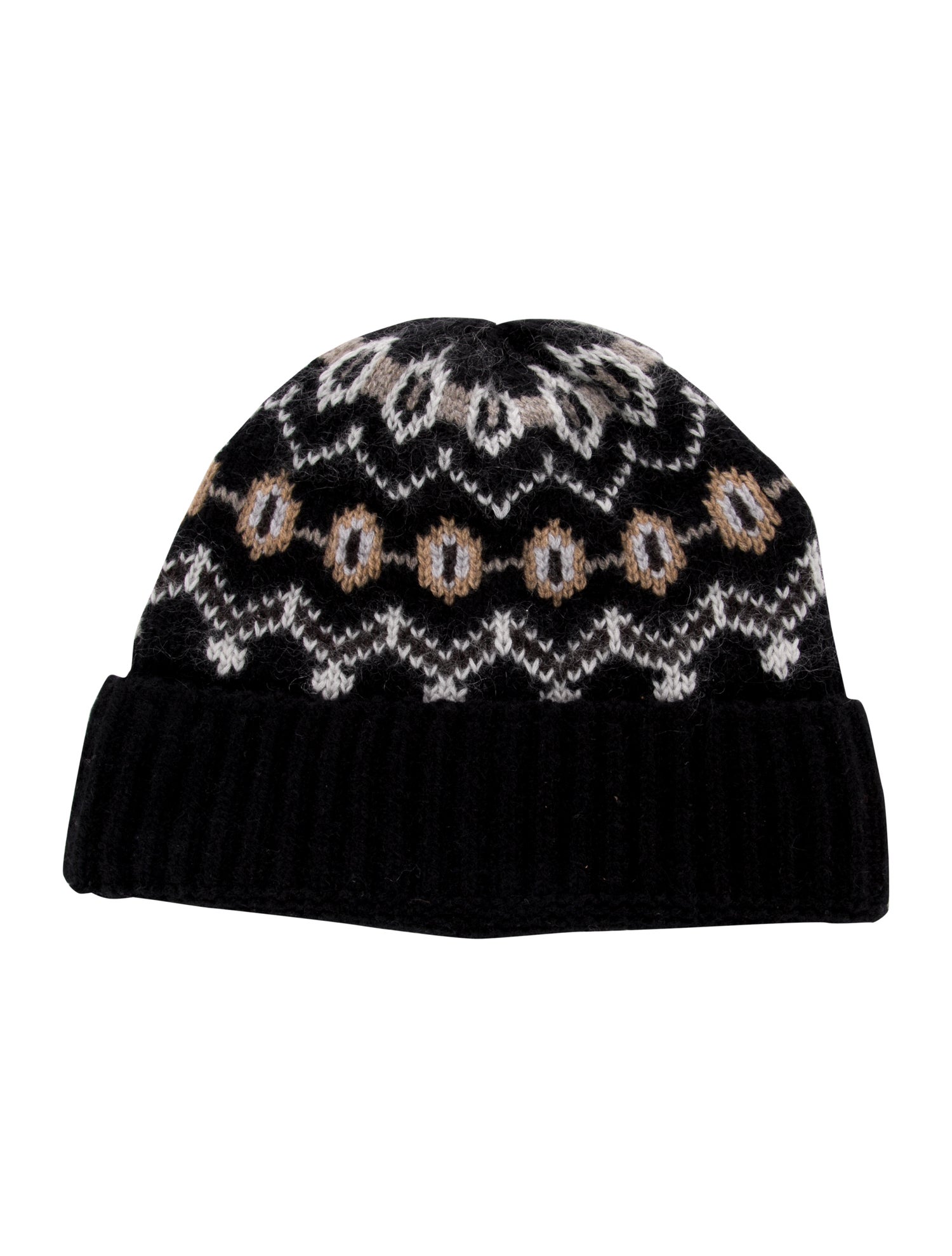 Khaite Cashmere Beanie With Pattern Prints. w/Tags