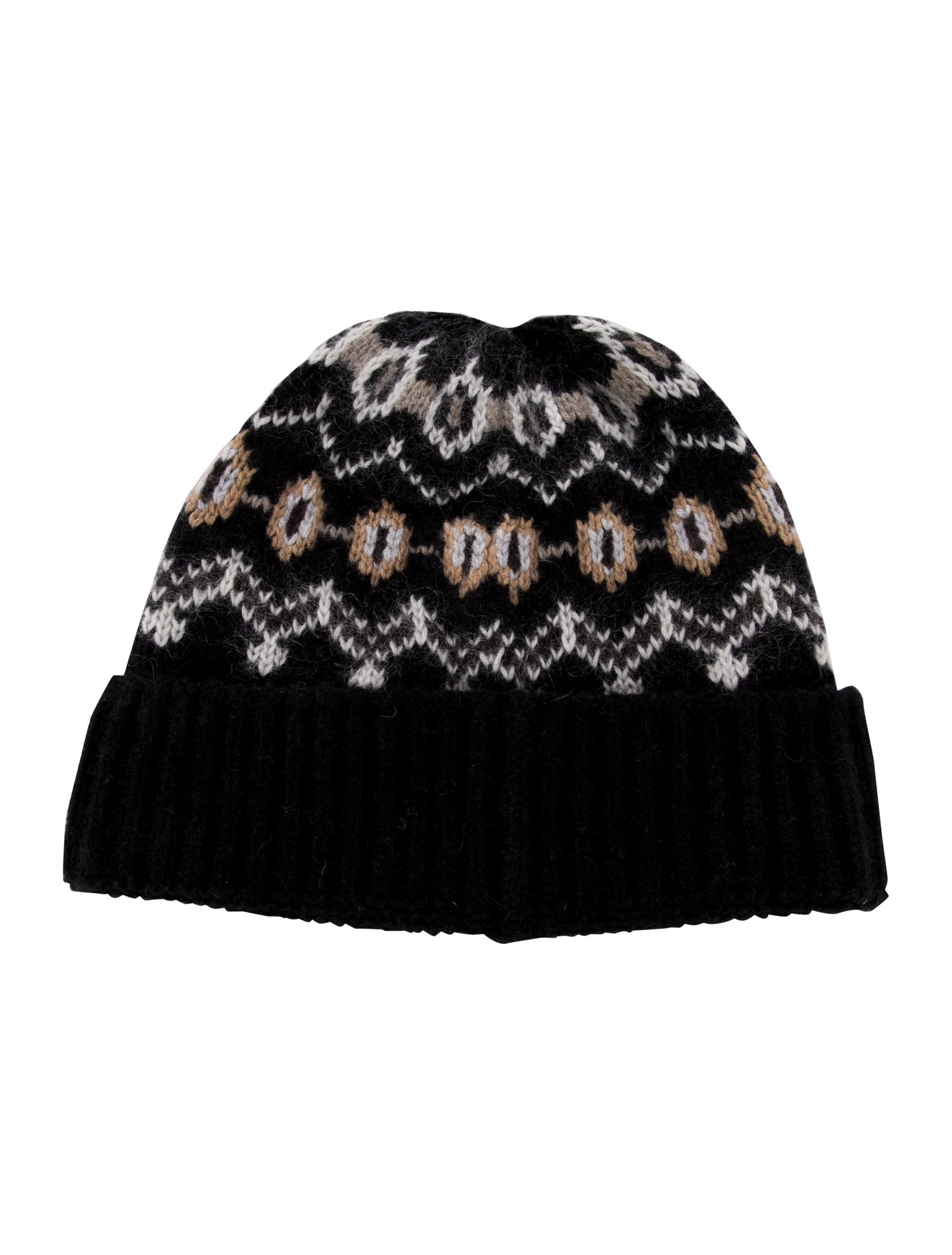 Khaite Cashmere Beanie With Pattern Prints. w/Tags