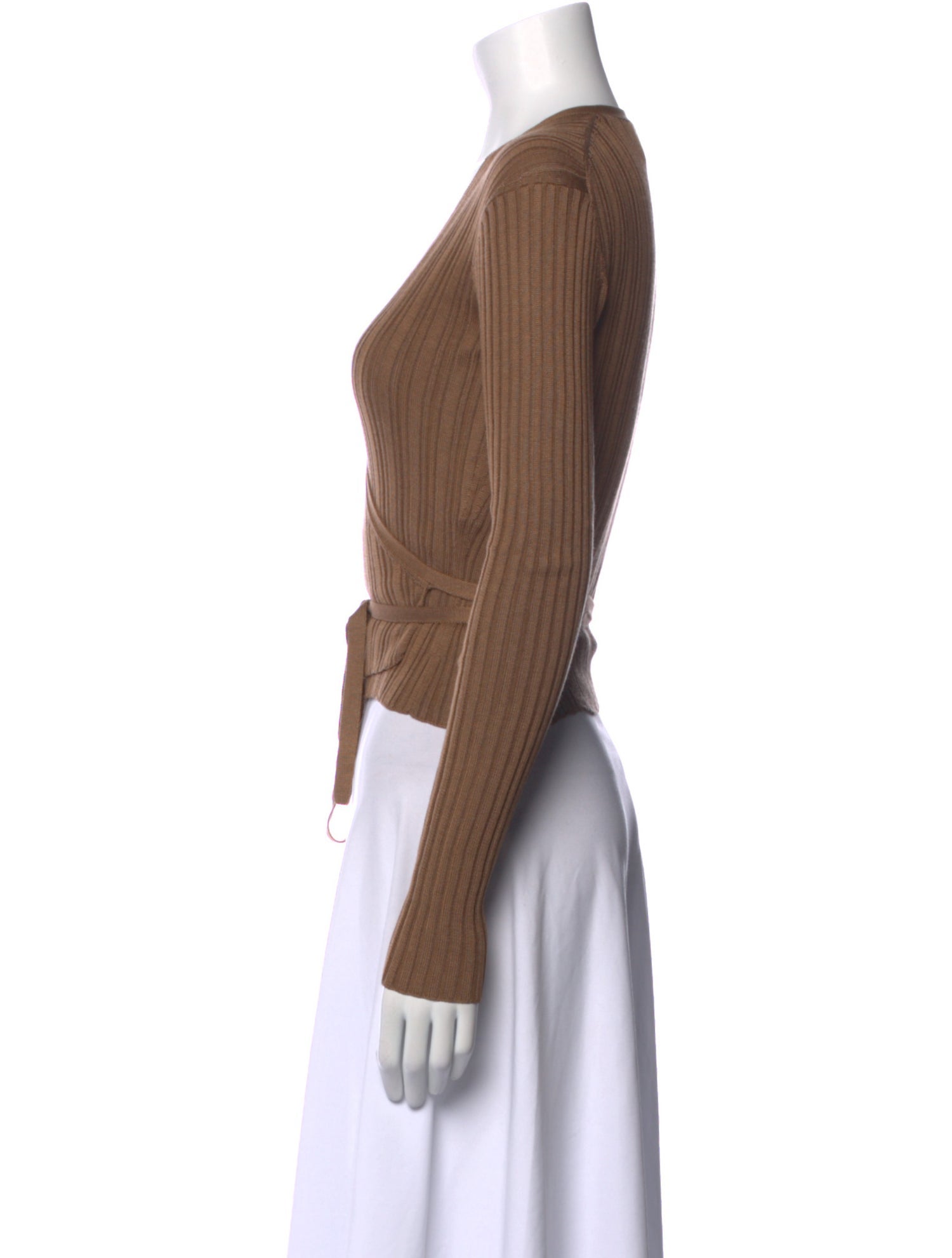 Khaite Silk V-Neck Crop Top