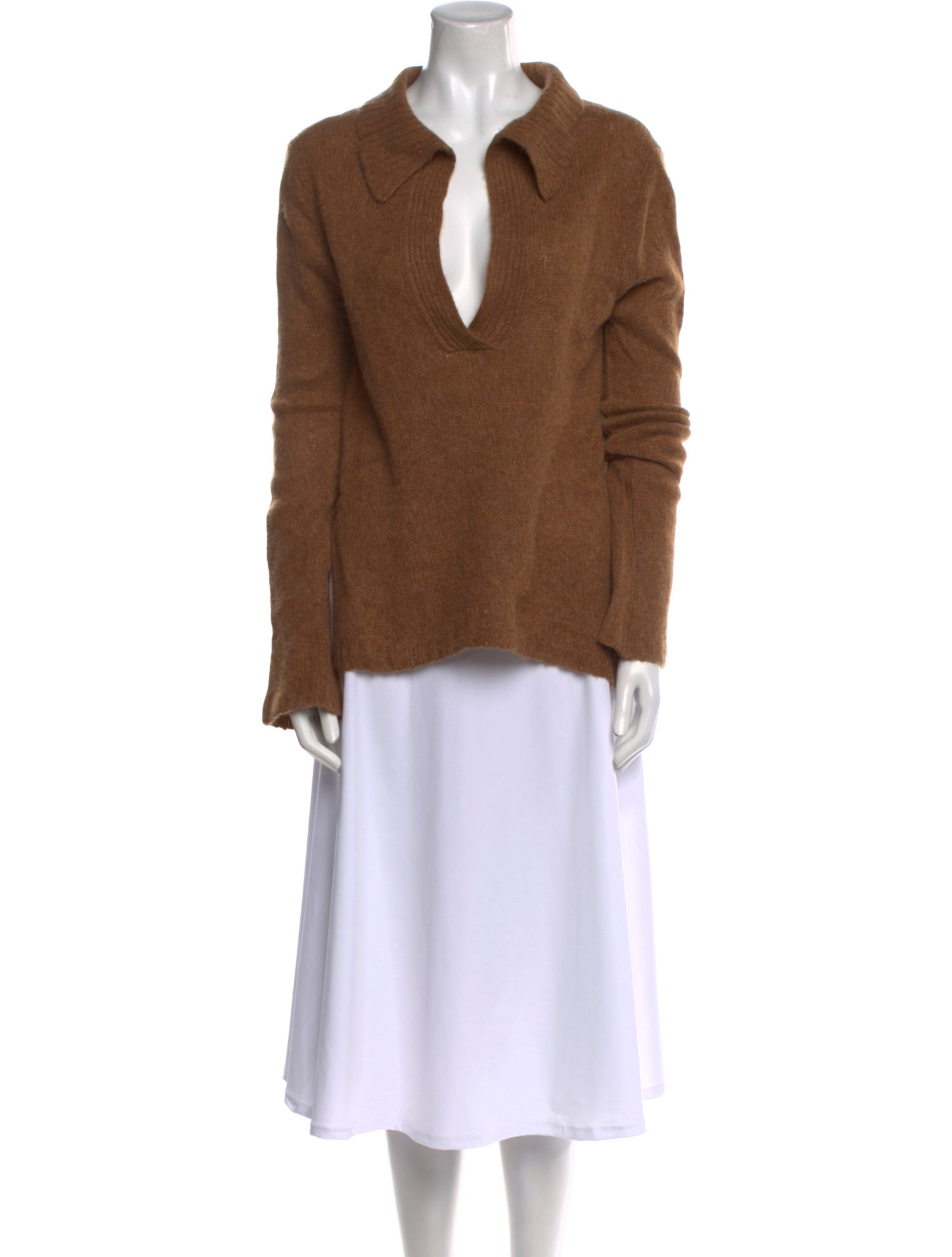 Khaite Cashmere V-Neck Sweater
