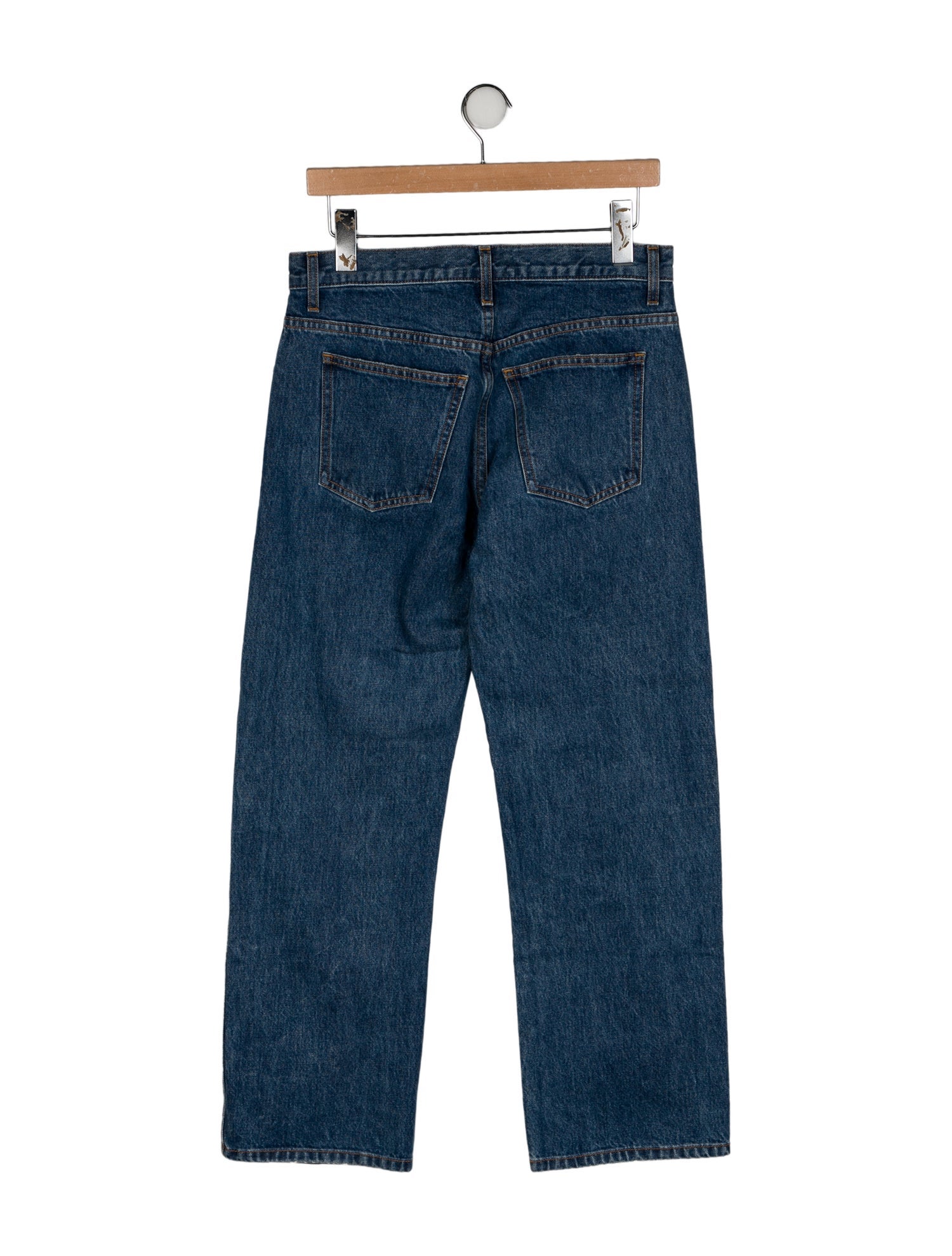 Khaite Mid-Rise Wide Leg Jeans