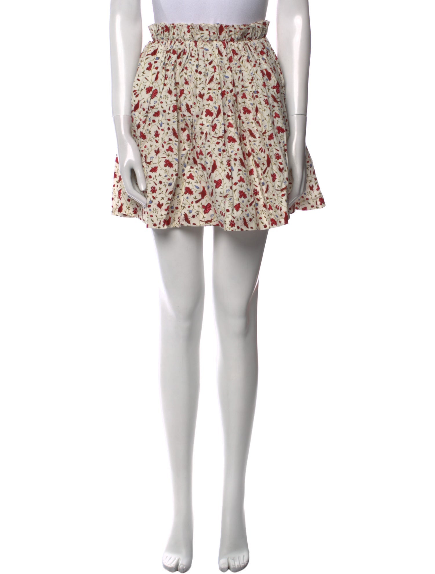 Khaite Floral Print Mini Skirt