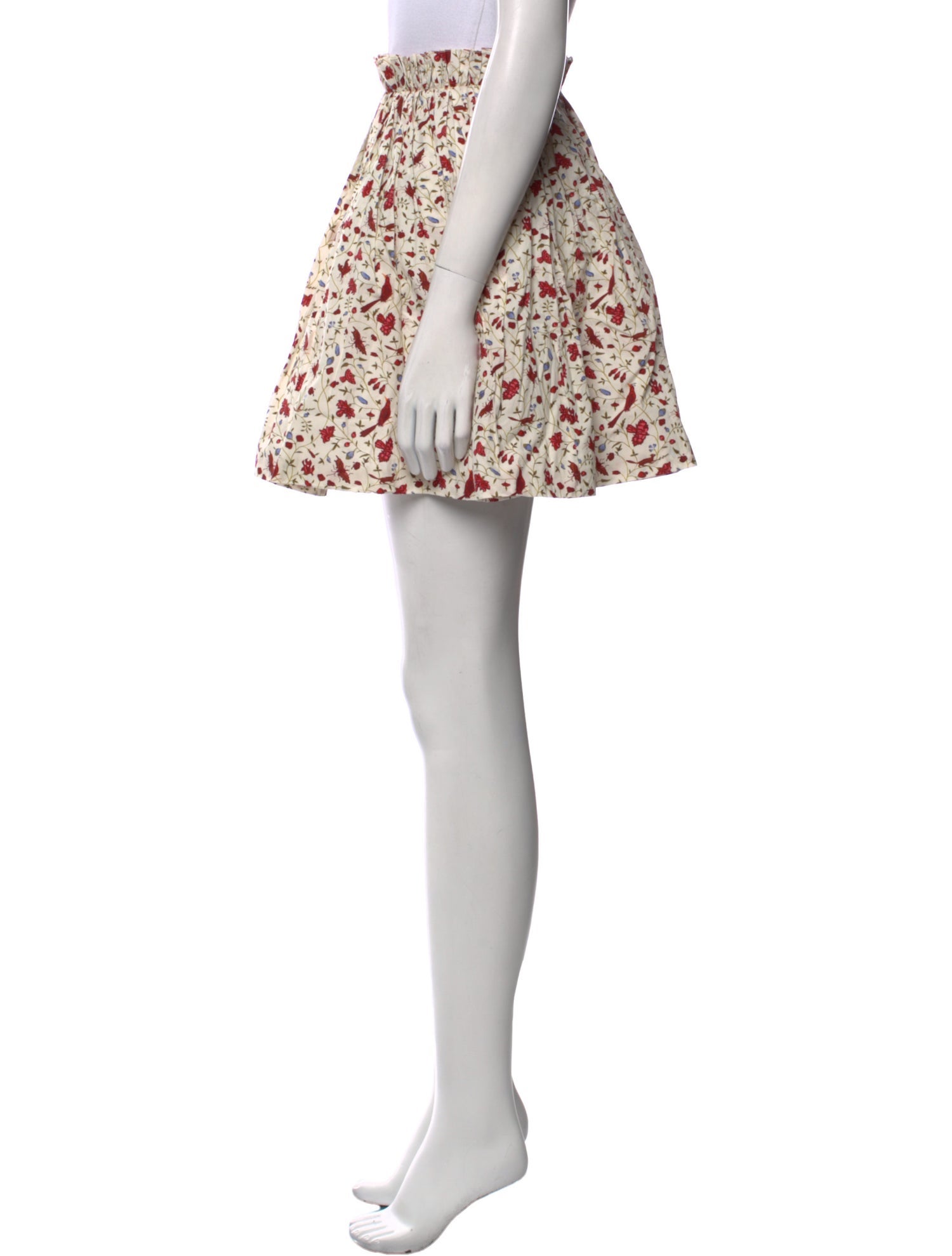 Khaite Floral Print Mini Skirt