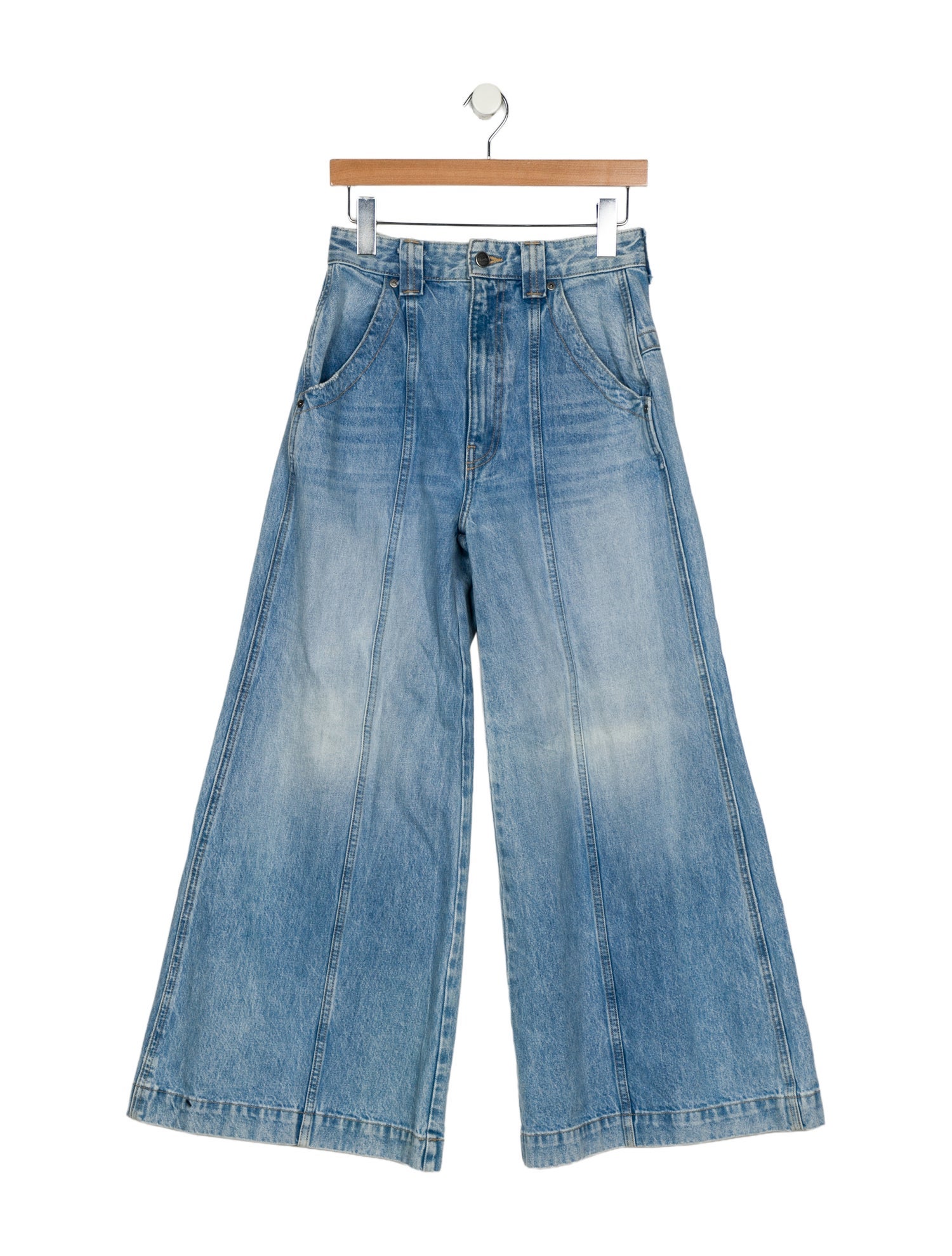 Khaite High-Rise Wide Leg Jeans