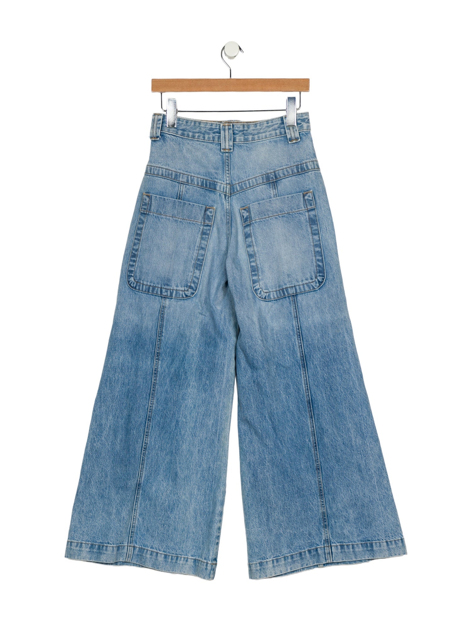 Khaite High-Rise Wide Leg Jeans