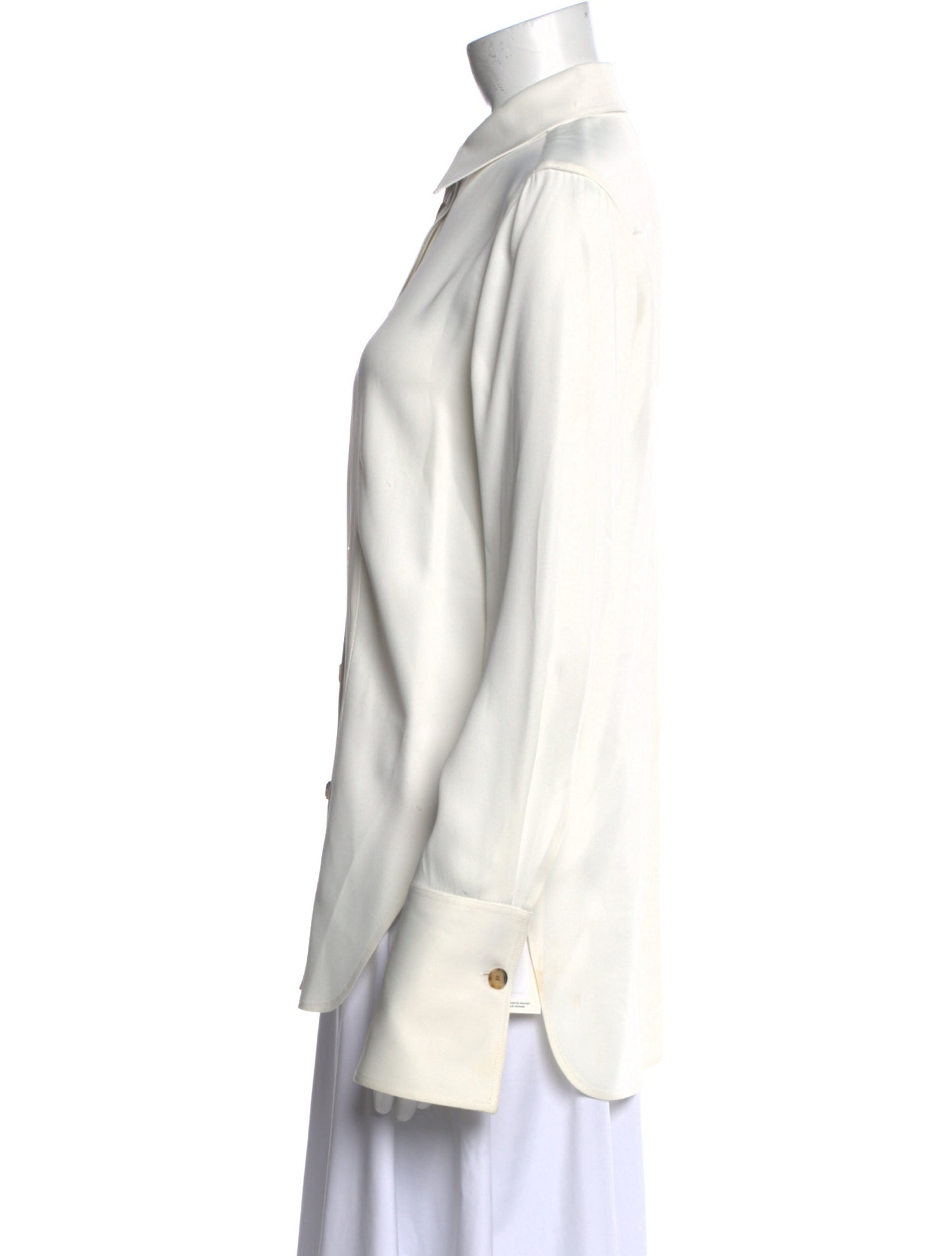 Khaite Long Sleeve Button-Up Top