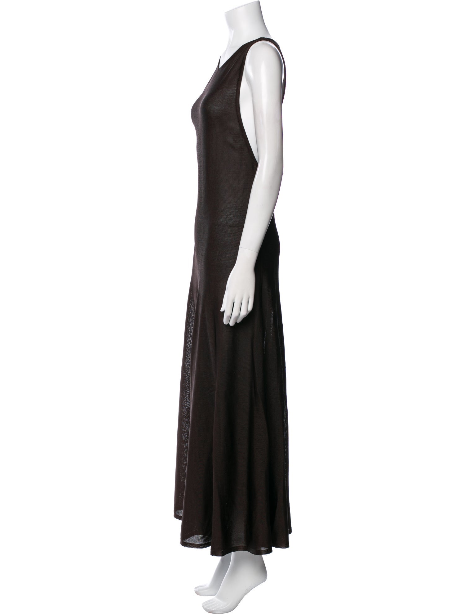 Khaite Scoop Neck Long Dress